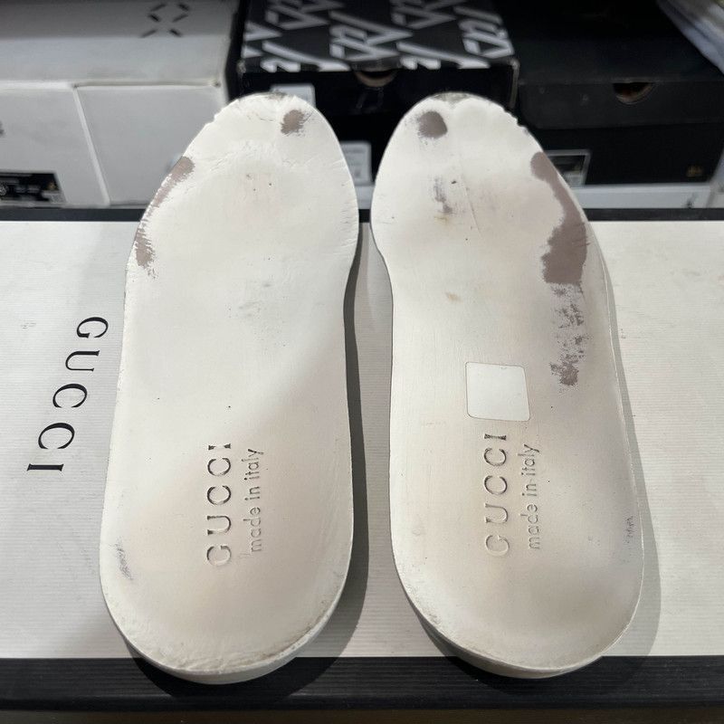 Gucci Gucci Ace White Green Fashion Sneakers for Men Size US 8 / EU 41 - 3 Thumbnail