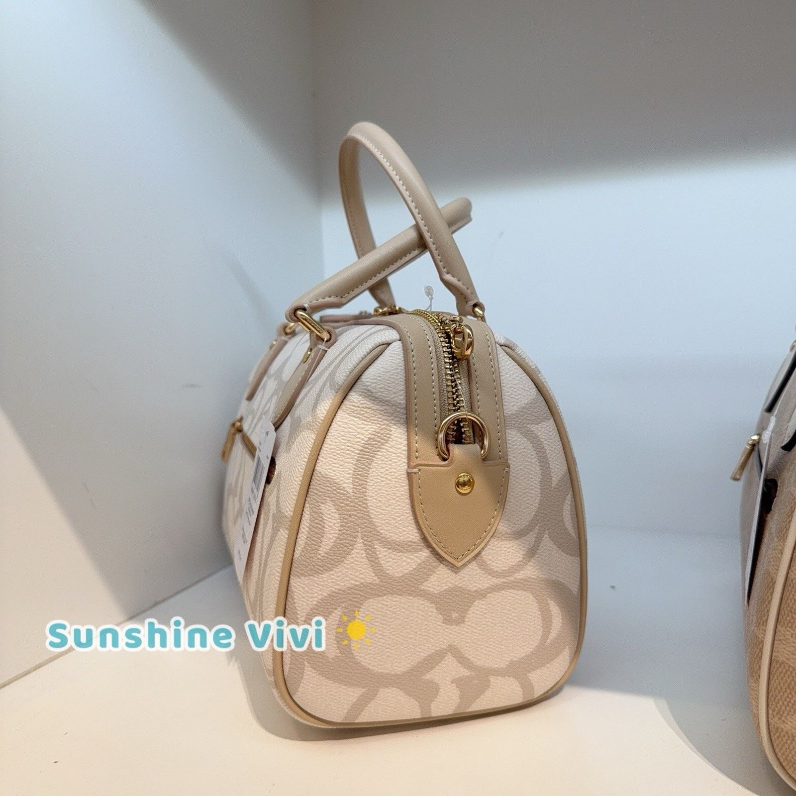 Coach NWT Coach Rowan Satchel Crossbody Bag Sketch Ivory CBM15 Size ONE SIZE - 5 Thumbnail
