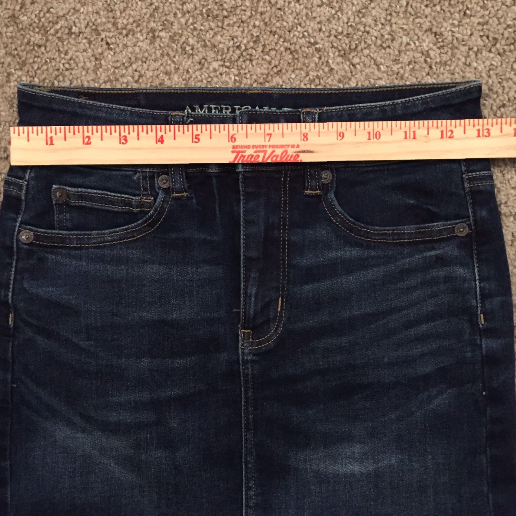 American Eagle Outfitters American Eagle Outfitters Skirt Women Size 0 Blue Denim Pencil Unlined Airford? Size 25" / US 0 / IT 36 - 3 Thumbnail
