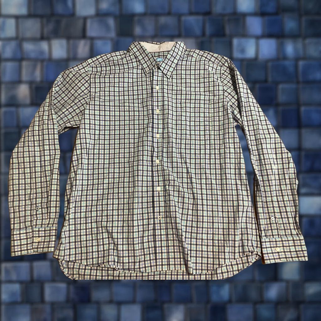 J.McLaughlin J. McLaughlin Gramercy Modern Fit Shirt Button Up Long Sleeve Plaid Check Men XL Multicolor Size US XL / EU 56 / 4 - 1 Thumbnail