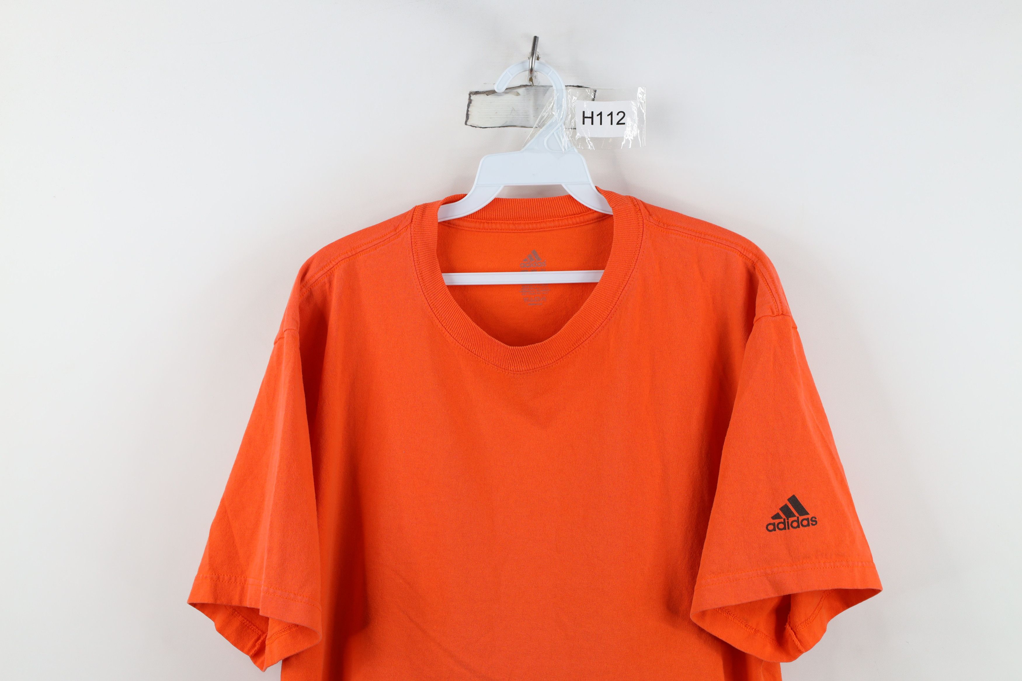 Adidas Vintage Y2K Adidas Spell Out Short Sleeve T-Shirt Orange Size US L / EU 52-54 / 3 - 2 Thumbnail