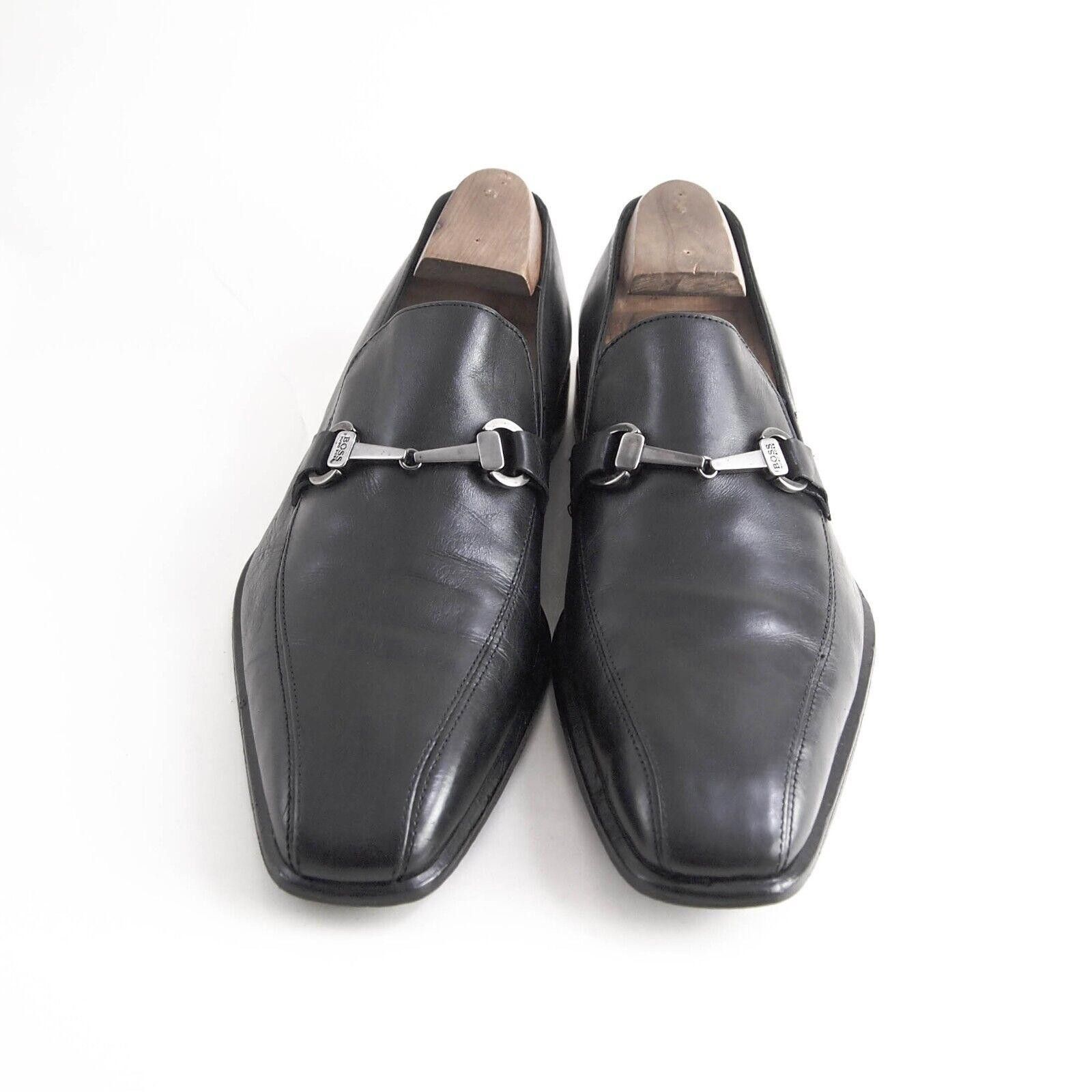Hugo Boss Hugo Boss HorseBit Loafers Black Leather Mens EU 42.5 US 9.5 Size US 9.5 / EU 42-43 - 3 Thumbnail
