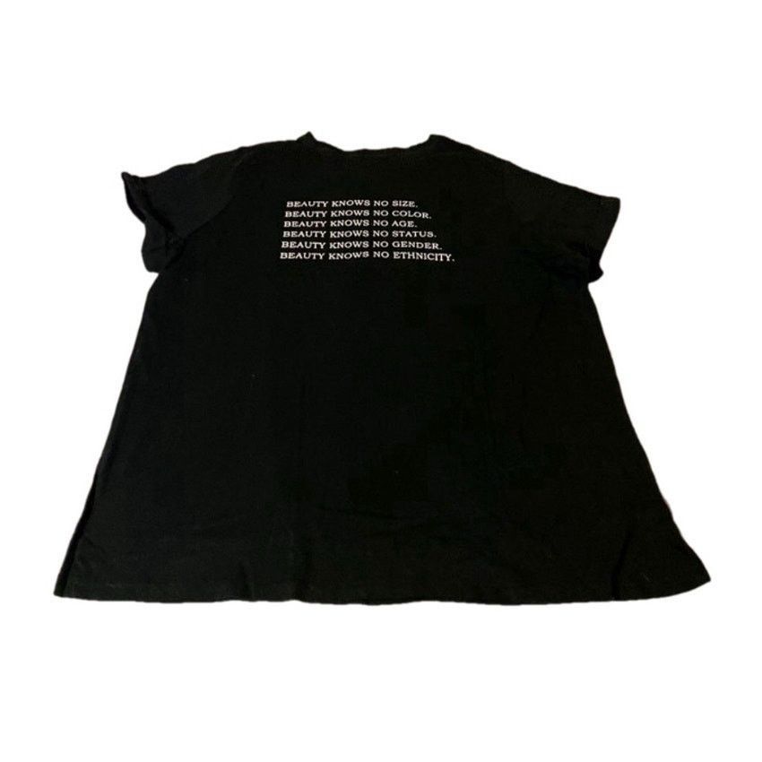 Other Ava & Viv Black Graphic Tee Beauty Knows No Size Inclusivity Size XXL / US 16-18 / IT 52-54 - 3 Thumbnail
