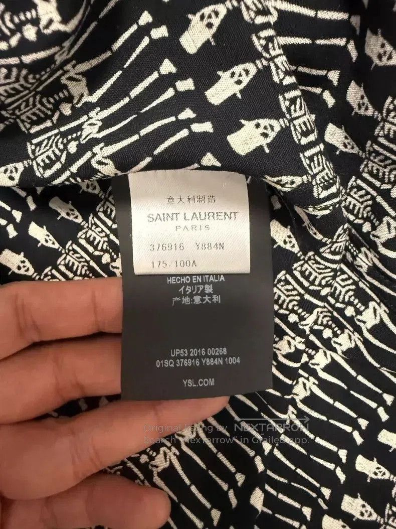 Other Saint Laurent SLP Skull Gentleman Shirt 39. Size US S / EU 44-46 / 1 - 4 Thumbnail