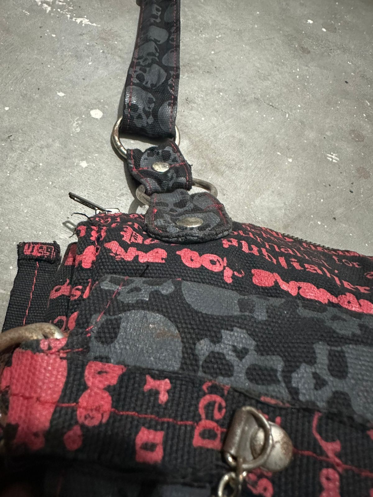 Japanese Brand Beautiful Punk Bondage Bag Skull Body Line Blood Storm Size ONE SIZE - 9 Thumbnail