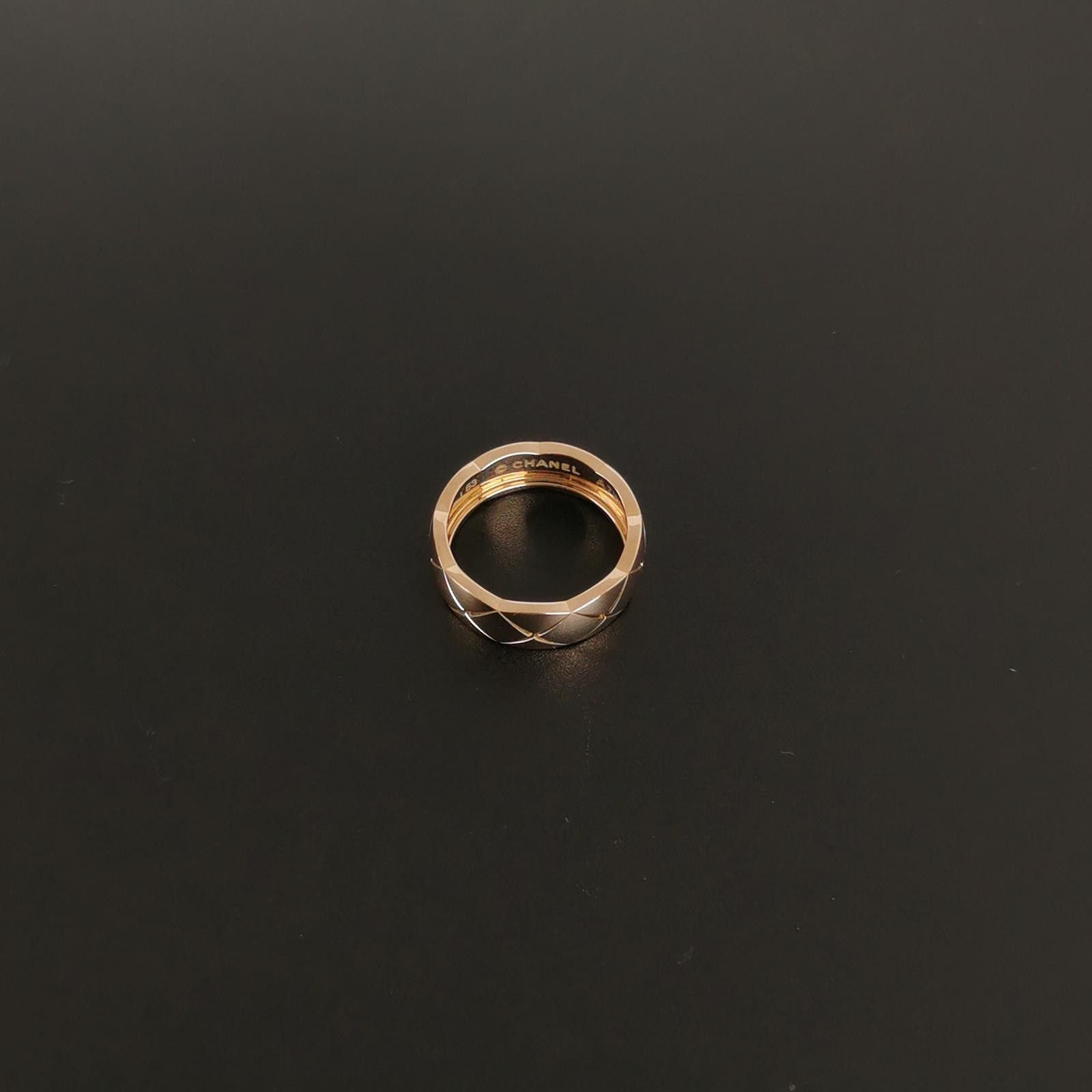 Chanel Chanel Coco Crush 18K Rose Gold Ring Size 14 -z2505 Size ONE SIZE - 4 Thumbnail