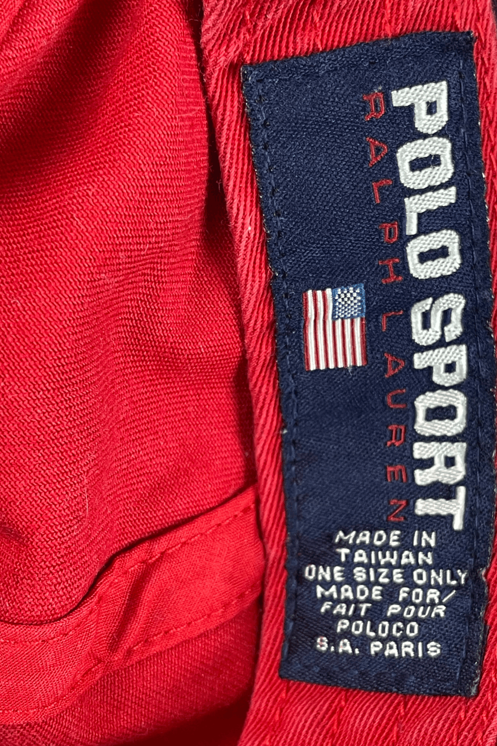 Polo Ralph Lauren 1996 Polo Sport US-Flag Chino Cap | OG Taiwan Production Size ONE SIZE - 7 Thumbnail