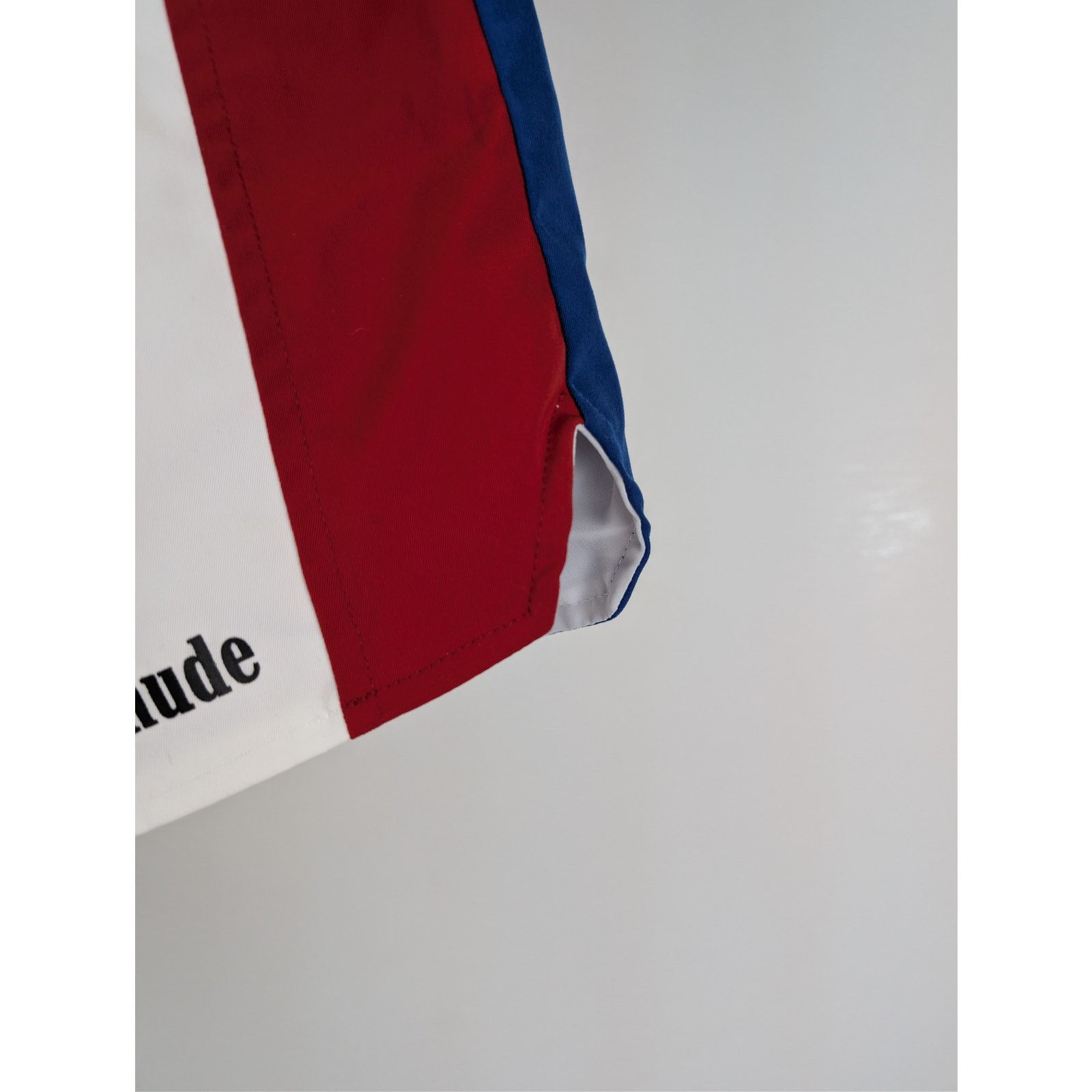 Rhude o1rshd1 CC20 Chevron Track Shorts in White/Blue/Red Size US 32 / EU 48 - 6 Thumbnail