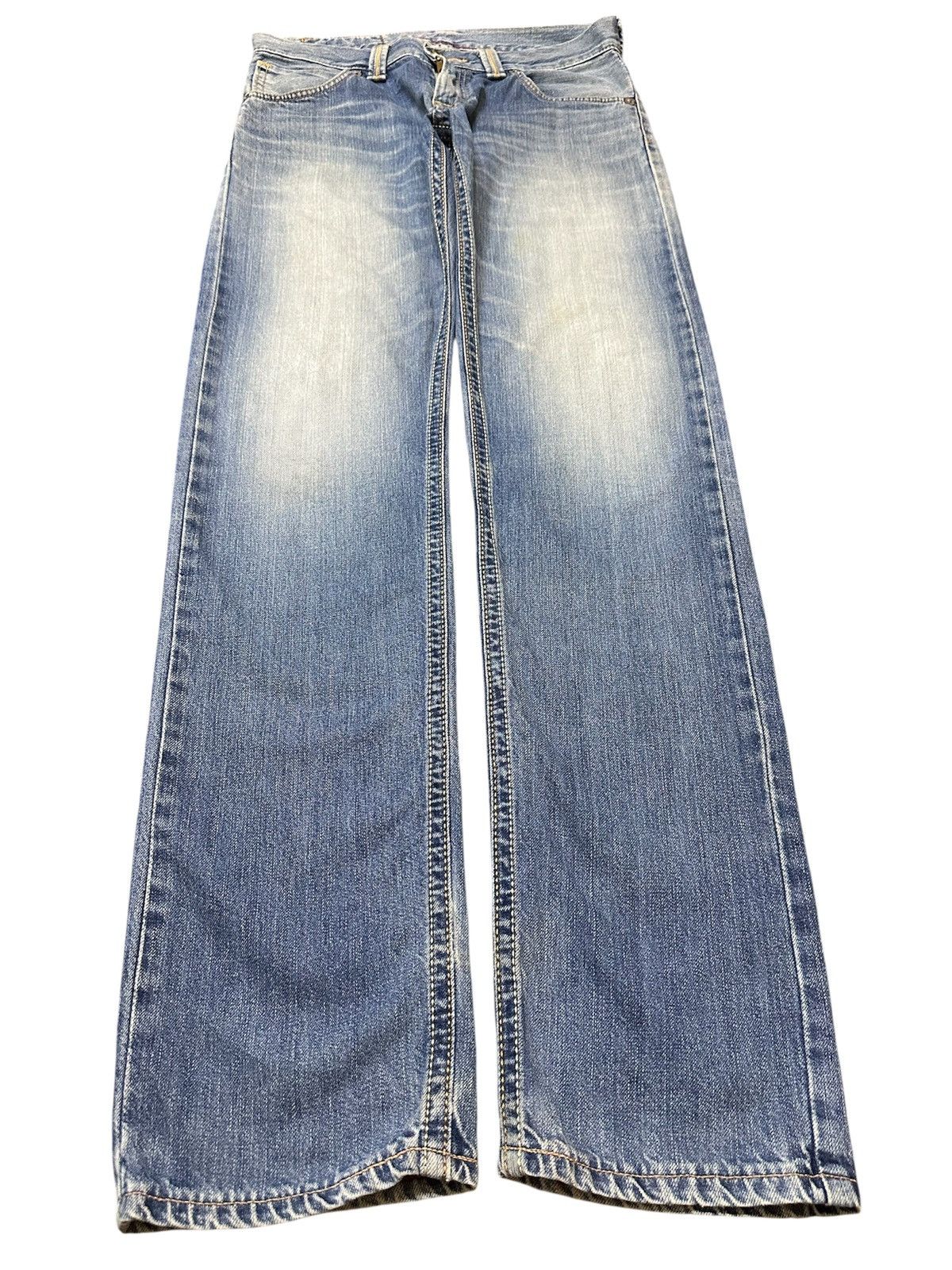 Edwin Edwin XV Leather Trimmed Whiskers Jeans Japan Made Size US 32 / EU 48 - 1 Thumbnail