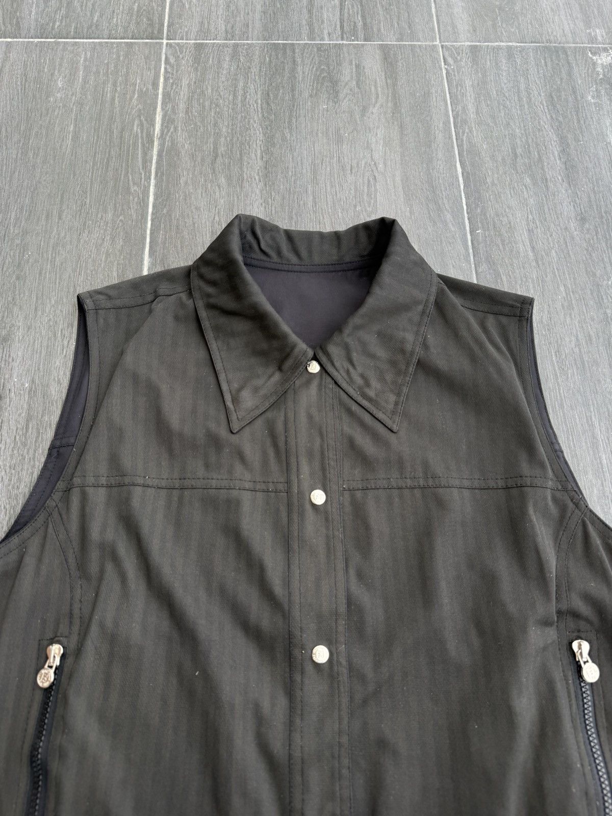 Fendi Vintage 90’s FENDI Reversible Brown/Black Vest Size 40R - 6 Thumbnail