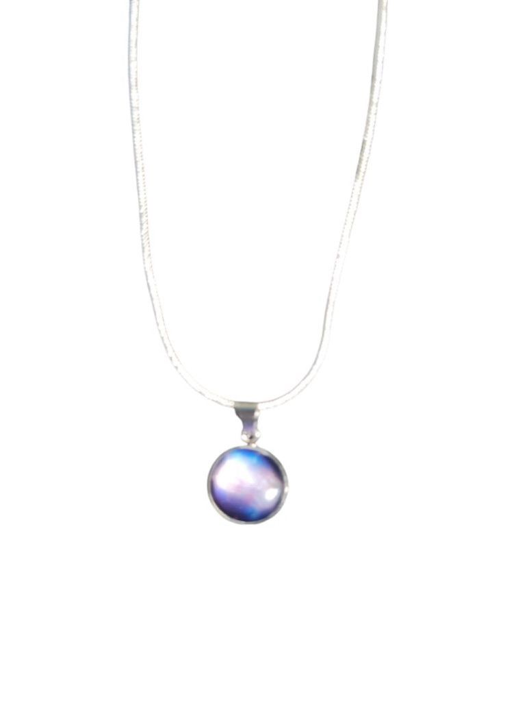 Handmade 925 Sterling Silver nebula galaxy necklace Size ONE SIZE - 2 Thumbnail