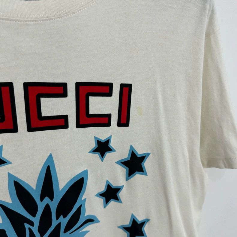 Gucci Gucci White new pineapple short sleeves 2502-Nextarrow Size US M / EU 48-50 / 2 - 2 Thumbnail