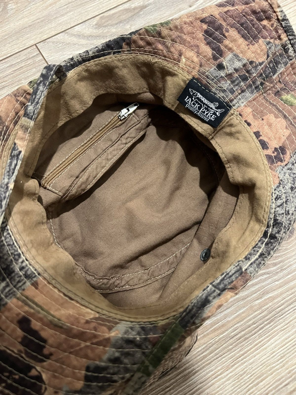 Vintage Hat Panama Jack Pyke Fishing Camouflage Size ONE SIZE - 6 Thumbnail