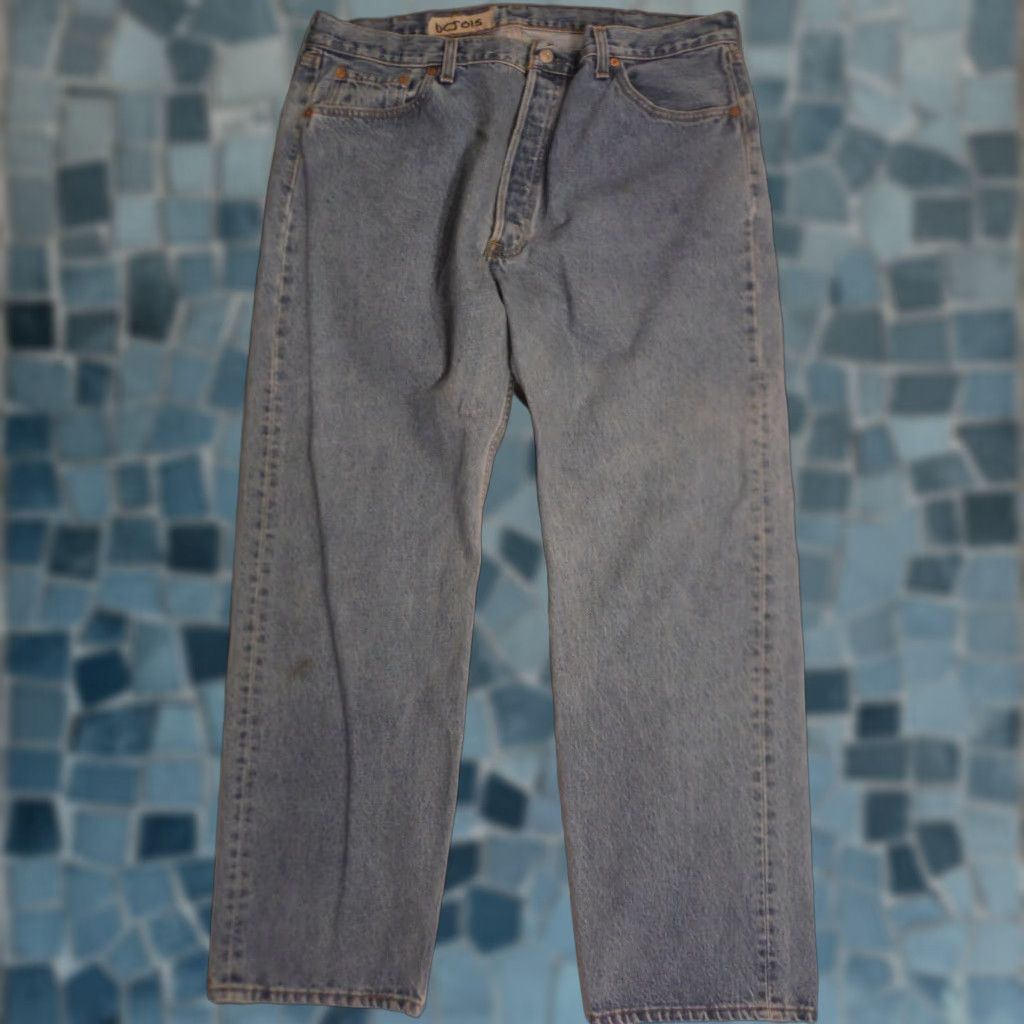 Denime VINTAGE Levi's 501-0193 Jeans - Levi's Red Tab - Denim Blue - 1990s Rockabilly - Men's 40/30 - Made in USA Size US 40 / EU 56 - 1 Thumbnail