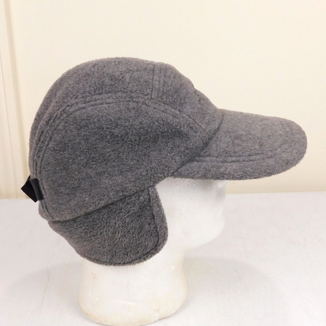 L.L. Bean LL Bean Trapper Fleece Hat Strap Back Side Flaps Gray Size M Size ONE SIZE - 4 Thumbnail