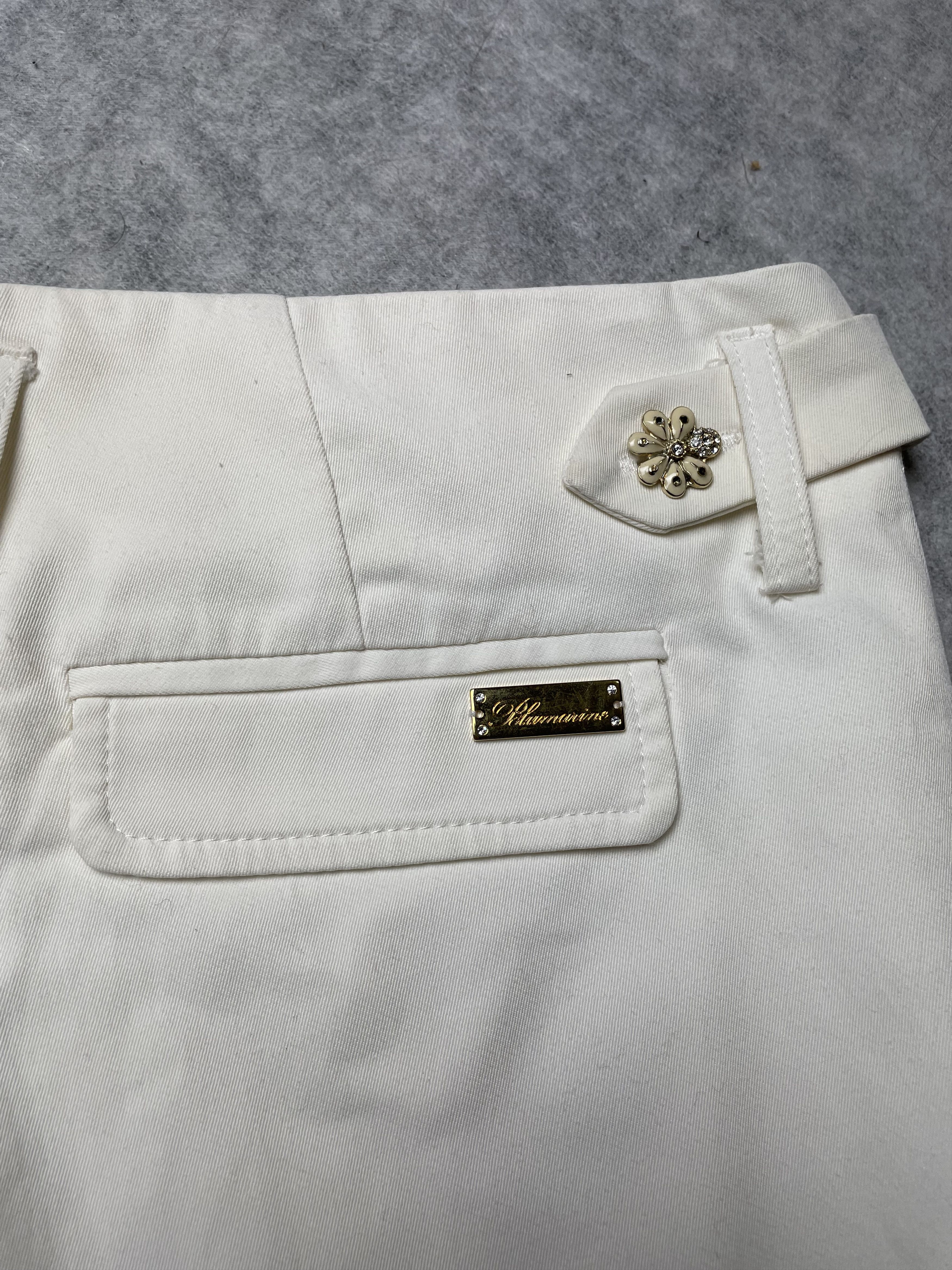 Blumarine Blumarine White Straight Pants Trousers IT 44 Size 30" / US 8 / IT 44 - 8 Thumbnail