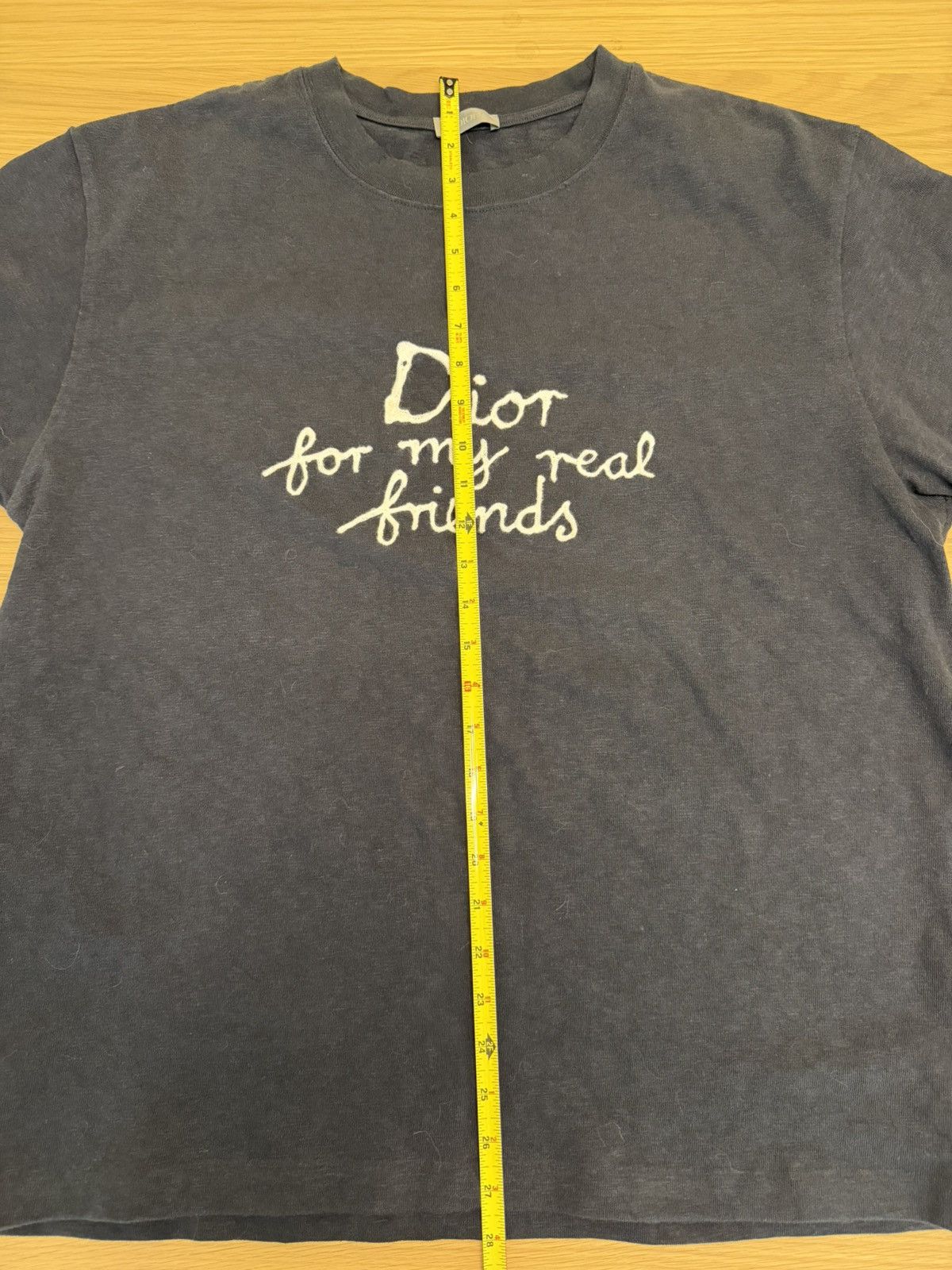 Dior “For My Real Friends” Tee – Washed Black / Vintage Fade Size US XL / EU 56 / 4 - 20 Thumbnail