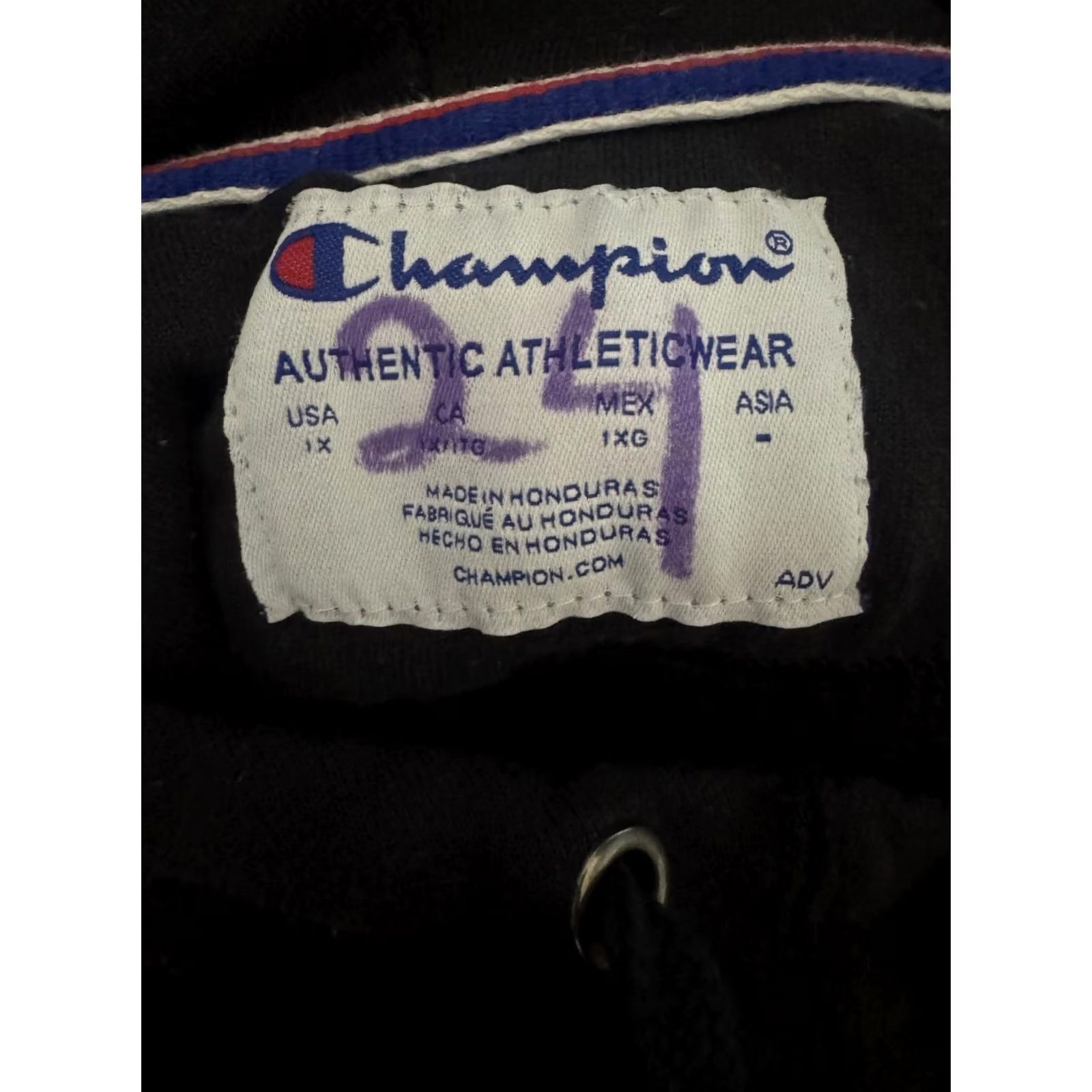 Champion Champion Hoodie Black Sweatshirt XL Women - Regular Fit, Crew Neck, Long Sleeve, Kangaroo Pocket, Solid, Authentic Athleticwear Size XL / US 12-14 / IT 48-50 - 3 Thumbnail