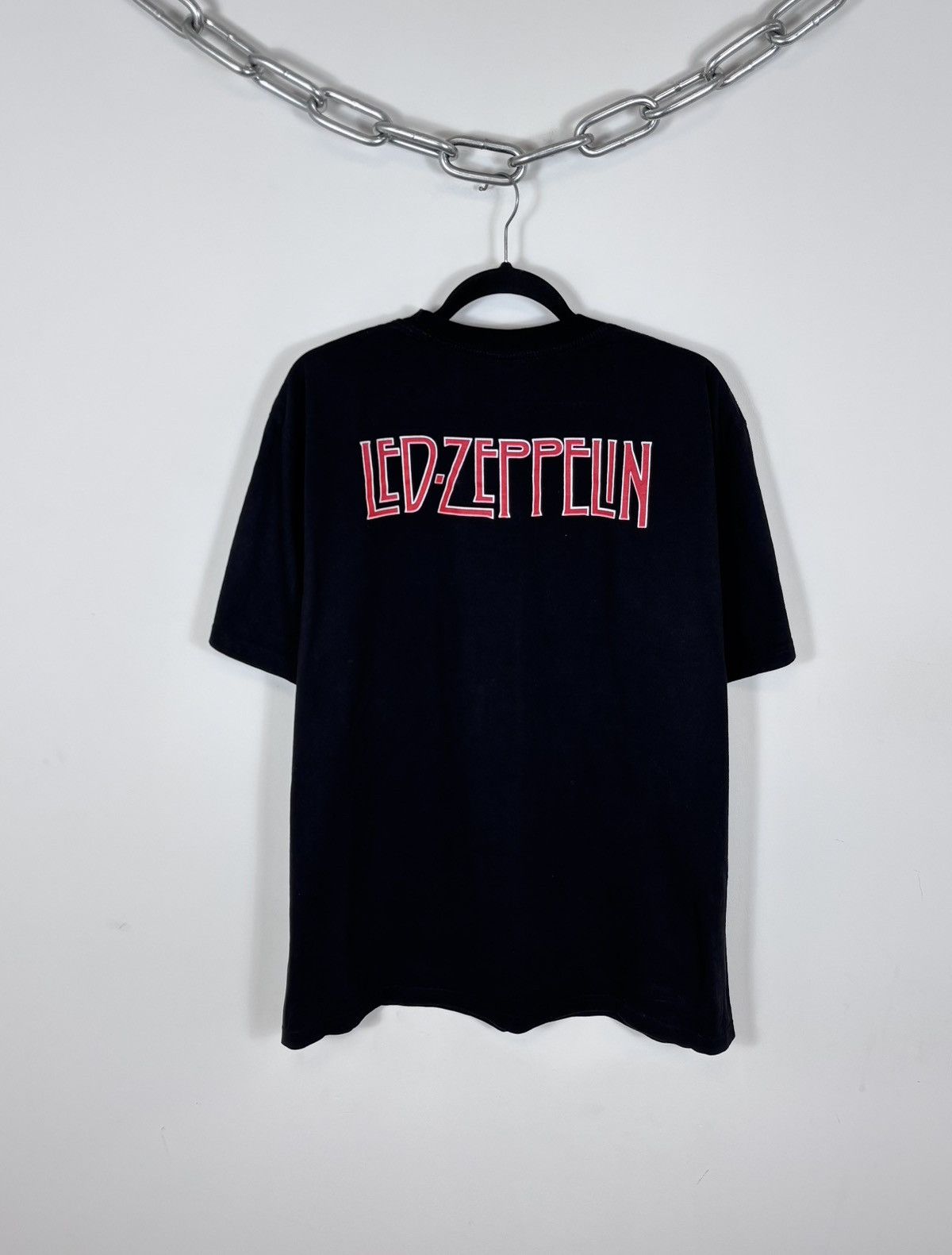 Band Tees Vintage Led Zeppelin Swan Song Rare Hype Black Band Tee Size US XL / EU 56 / 4 - 2 Thumbnail