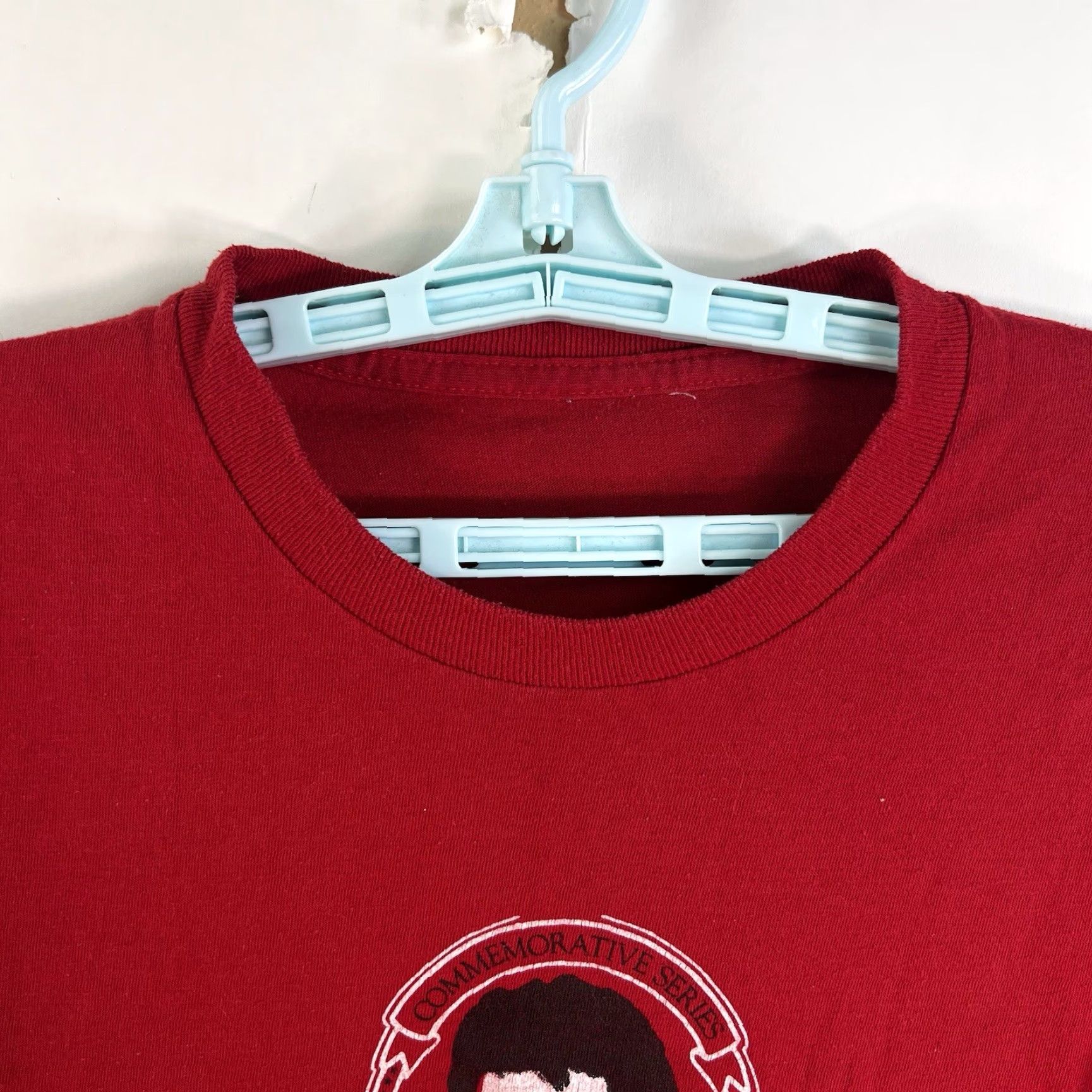 Vintage VINTAGE M & M Rock T-Shirt Adult Medium Red Elvis 40 Years Graphic Print Crew Neck Short Sleeve Men's Size US M / EU 48-50 / 2 - 3 Thumbnail
