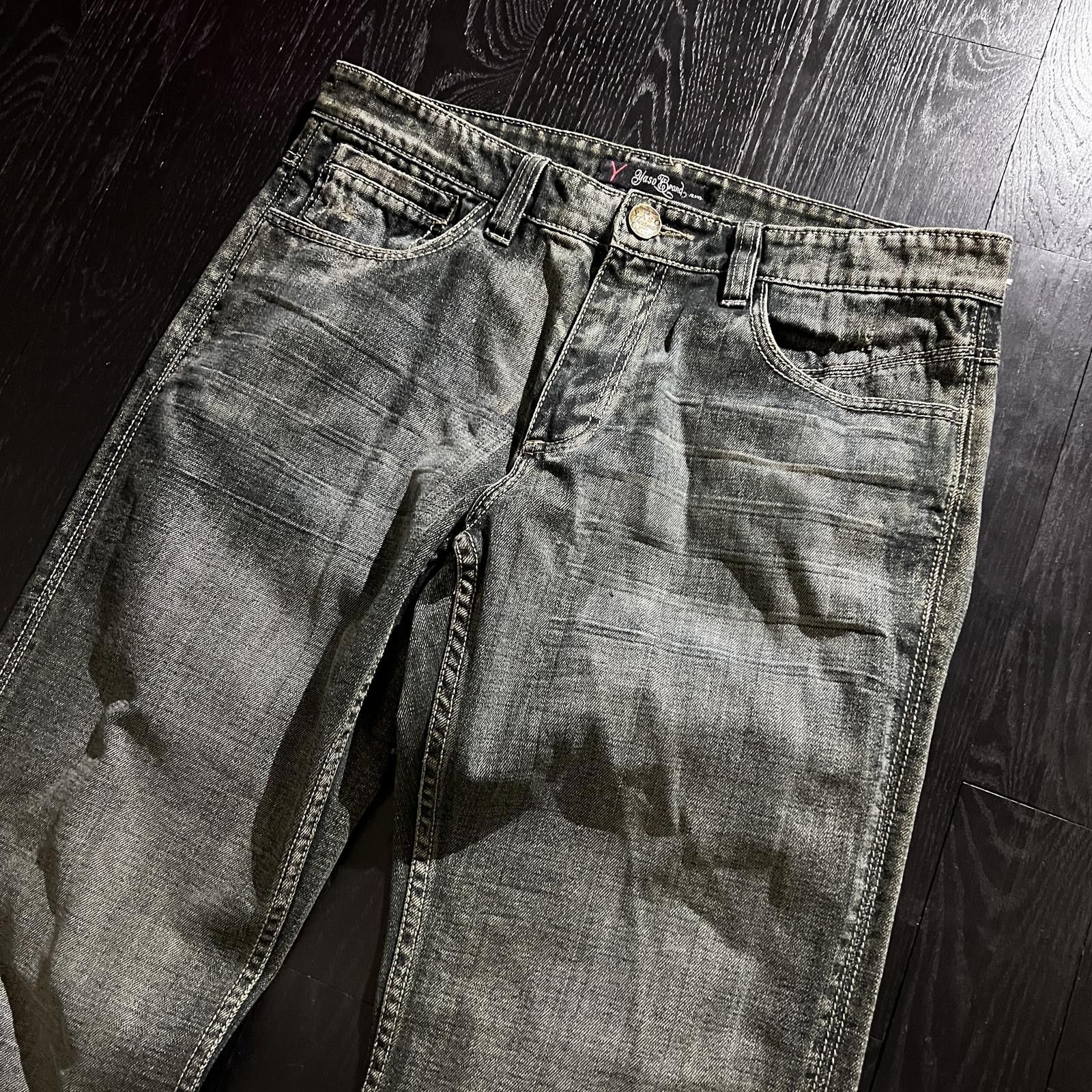 Yasuyuki Ishii Yaso Distressed Jeans Embroidered Blue Size US 34 / EU 50 - 3 Thumbnail