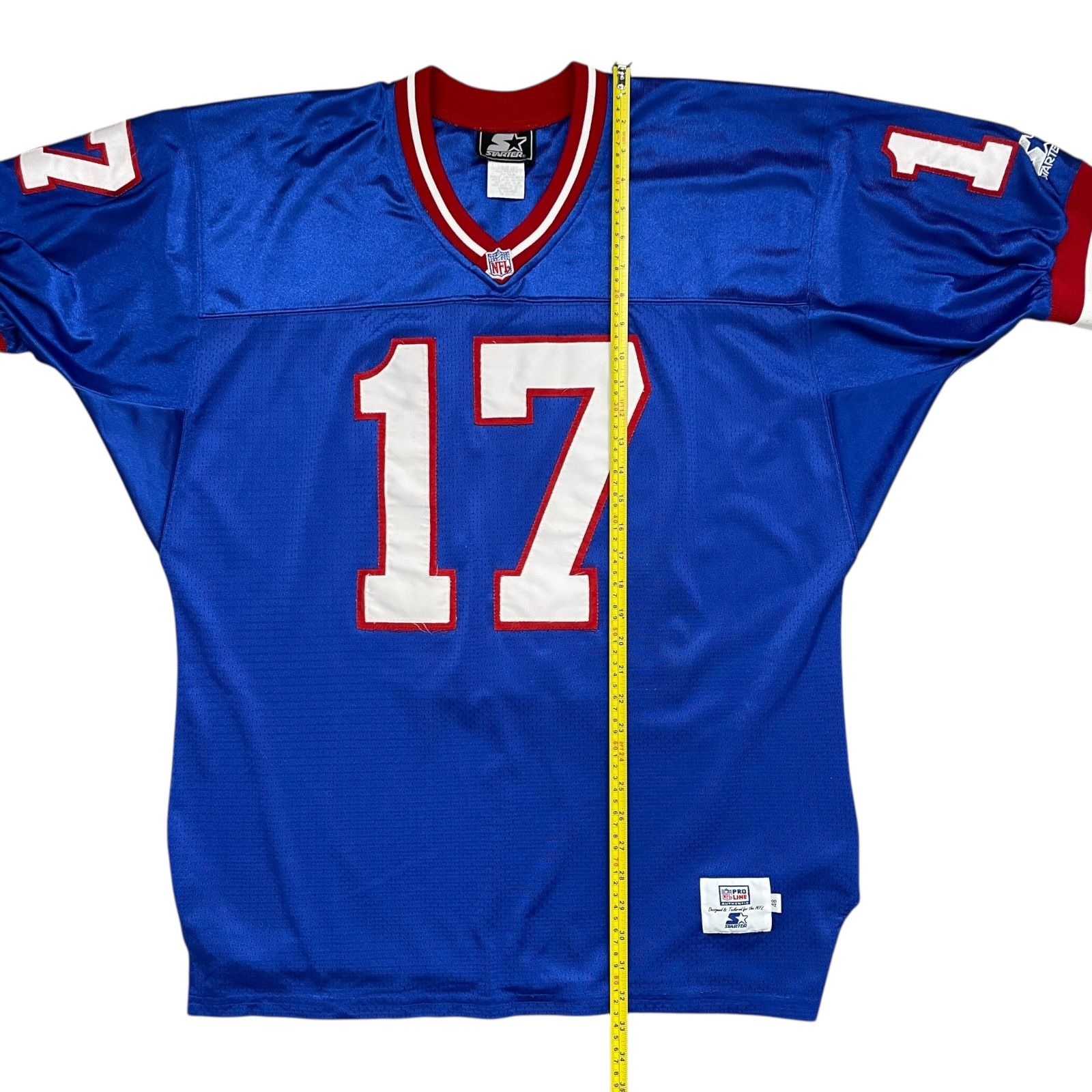 NFL VTG 90s NEW YORK GIANTS DAVE BROWN STARTER AUTHENTIC JERSEY Size US XL / EU 56 / 4 - 8 Thumbnail