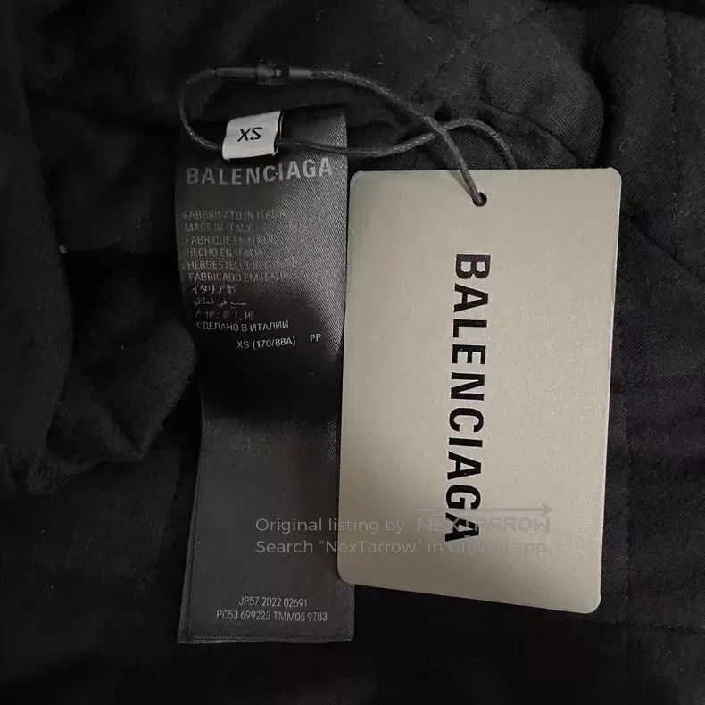 Balenciaga Balenciaga Rendered Gradient Flannel Quilted Hooded Jacket Size US XS / EU 42 / 0 - 4 Thumbnail