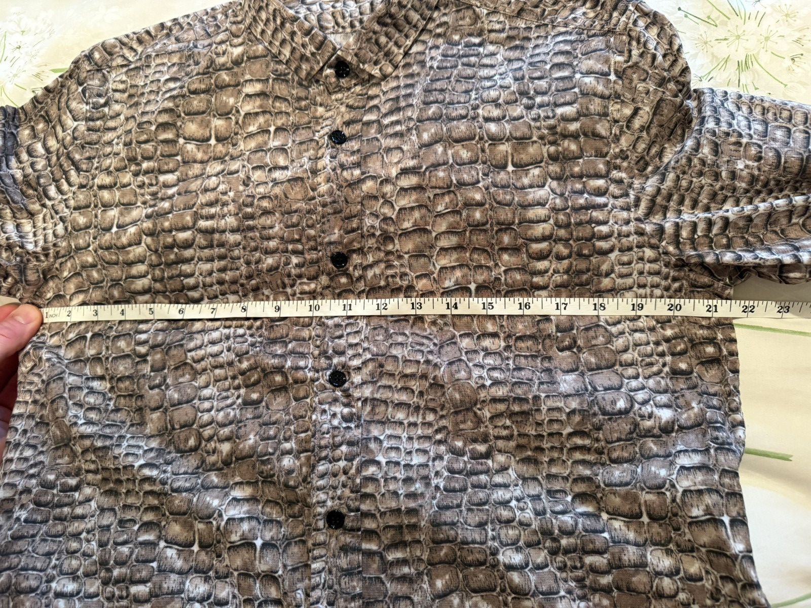 Saint Laurent Paris SS14 Saint Laurent crocodile shirt Hedi Slimane 40 Size US L / EU 52-54 / 3 - 9 Thumbnail