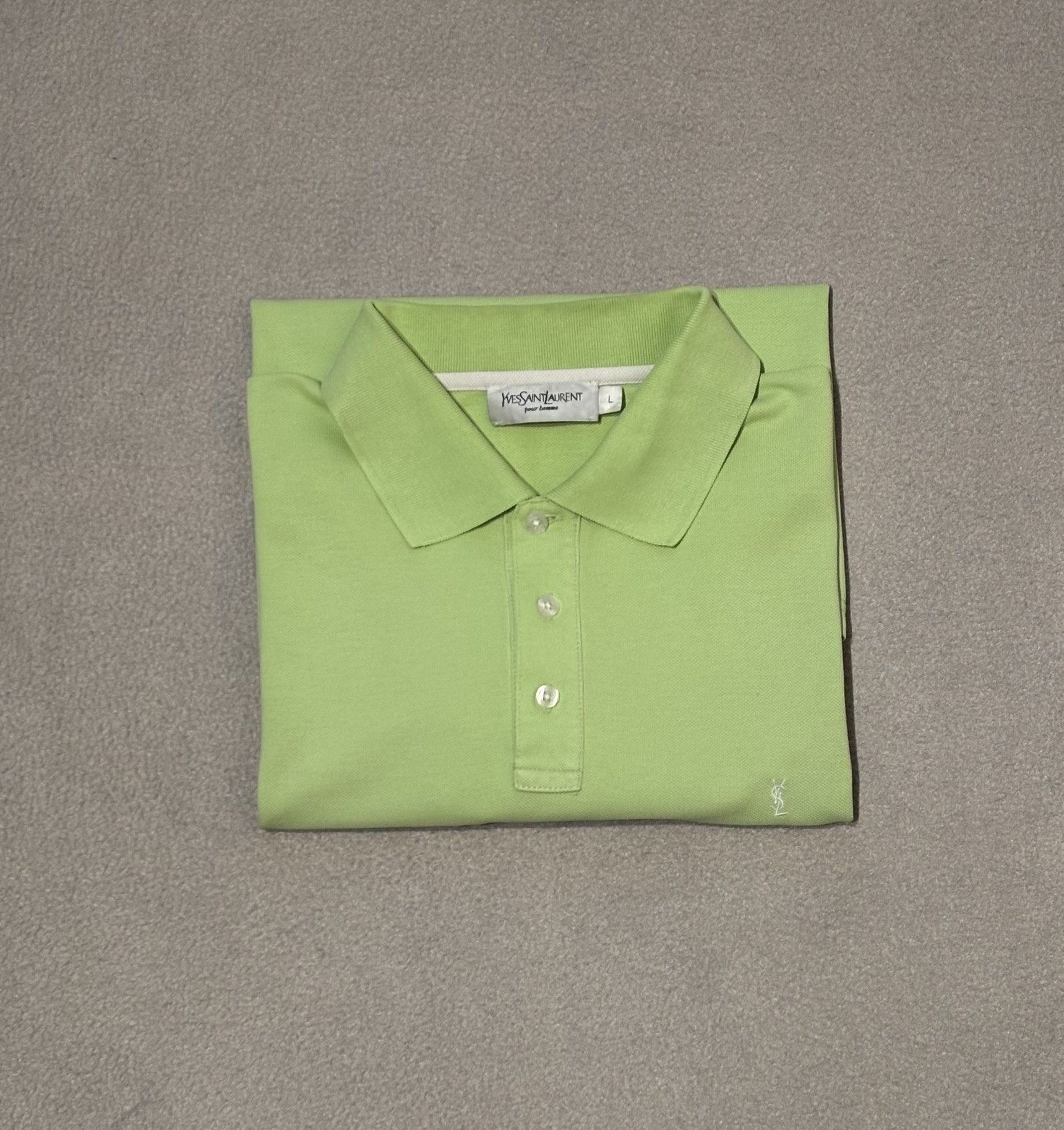 Yves Saint Laurent Yves Saint Laurent vintage Lime Green Polo Large Size US L / EU 52-54 / 3 - 19 Thumbnail