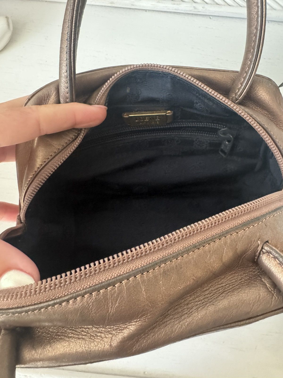 Loewe Loewe Mini Top Handle Bag – Bronze leather Size ONE SIZE - 10 Thumbnail