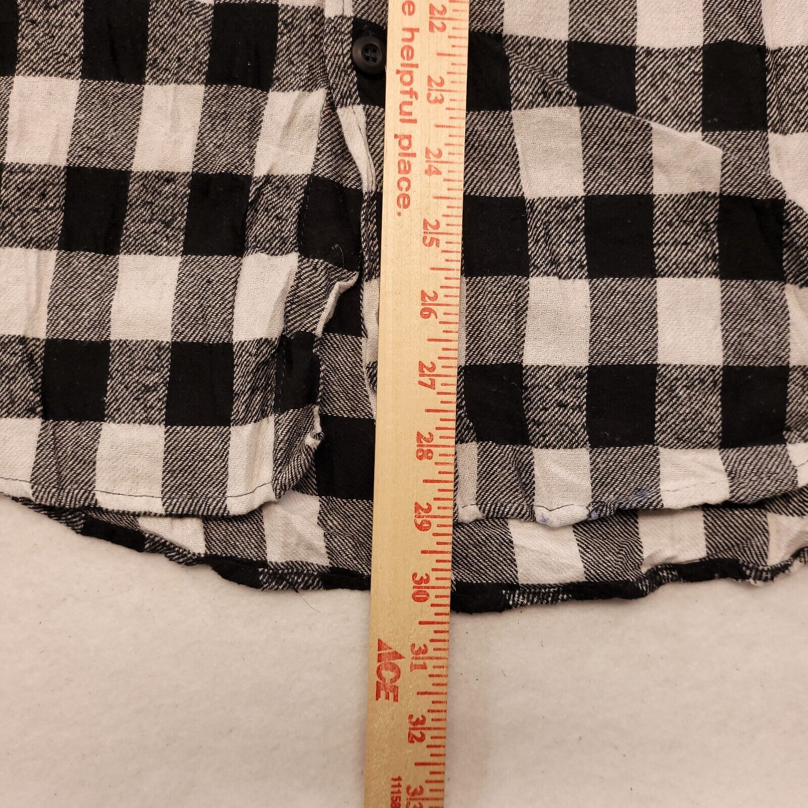 Montage Montage Gingham Flannel Shirt Mens Size Large L Black White Size US L / EU 52-54 / 3 - 8 Thumbnail