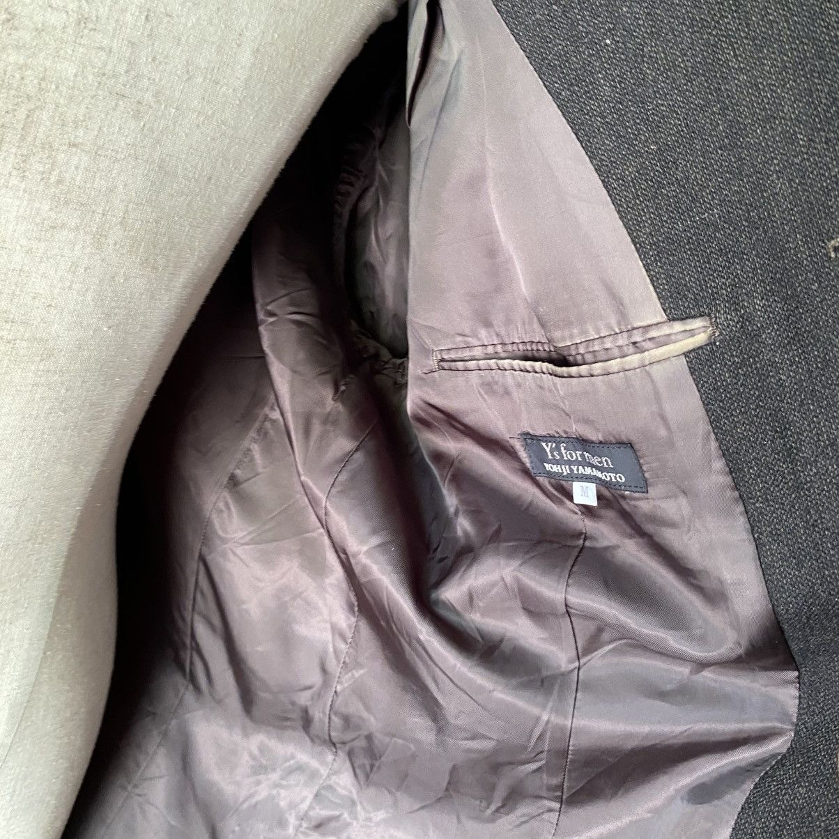 Y's × Yohji Yamamoto Y's for men YOHJI YAMAMOTO Dark Grey Wool Blazer Size 40R - 8 Thumbnail