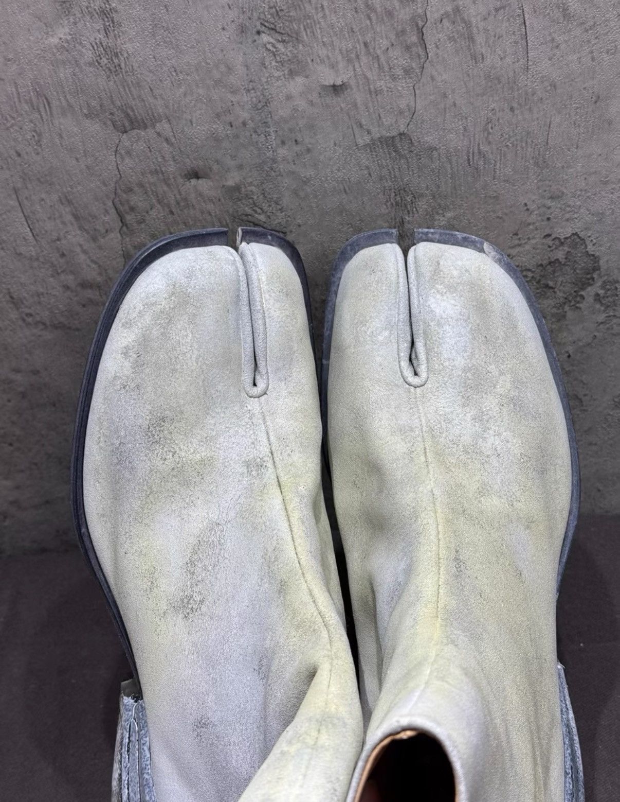 Maison Margiela Maison Margiela White Painted Air Bag Cushion Tabi Boots K37 Size US 11 / EU 44 - 5 Thumbnail