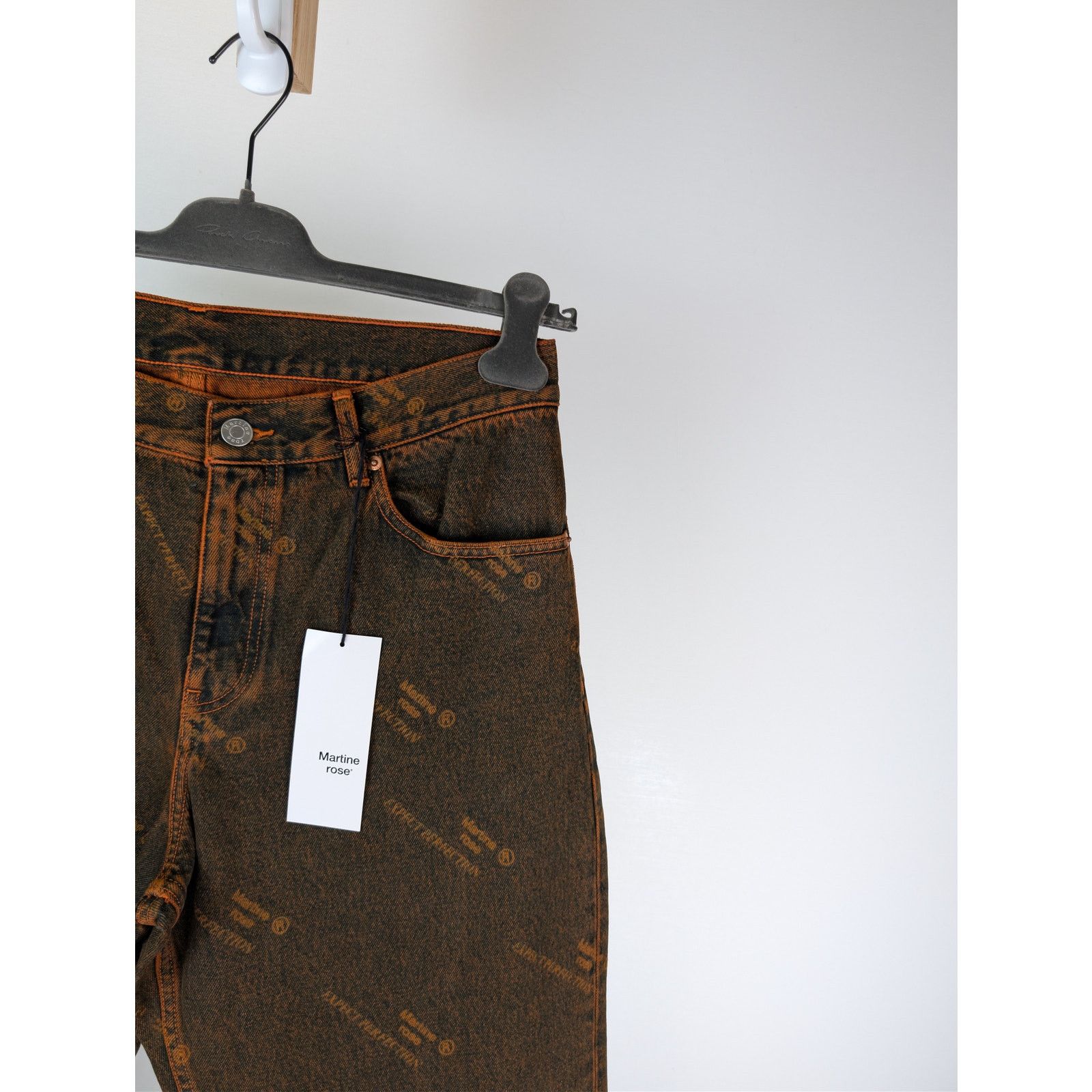 Martine Rose o1rshd1 Relaxed Fit Jean in Orange Laser Size US 32 / EU 48 - 5 Thumbnail