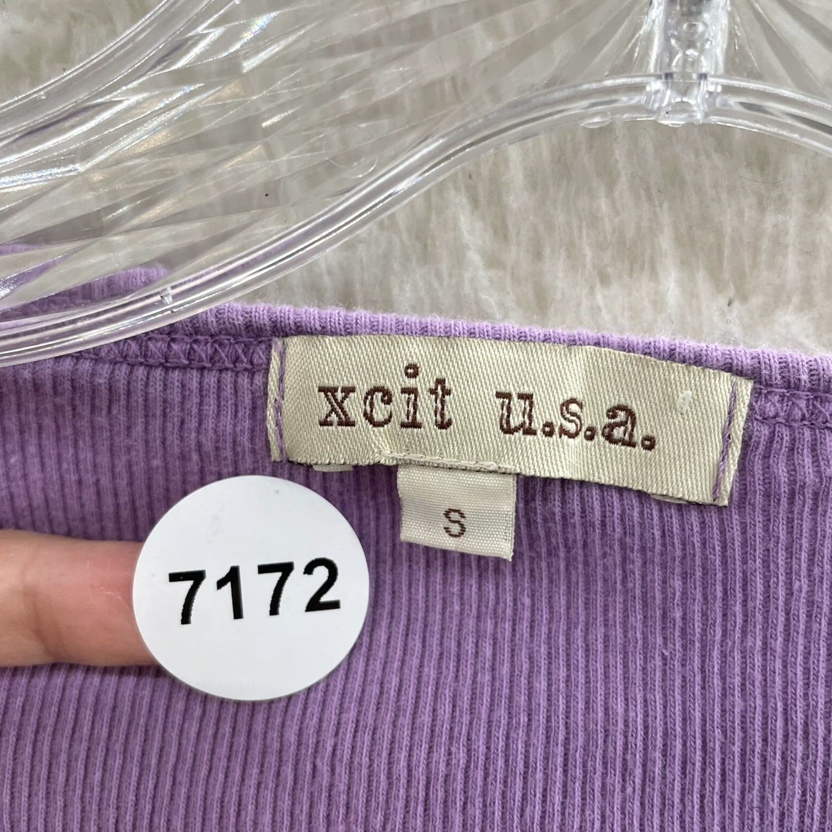 Vintage VINTAGE Y2K Top Purple Ombre Knit Hippie Boho Fairy Grunge Whimsigoth Shirt Womens S Size S / US 4 / IT 40 - 7 Thumbnail