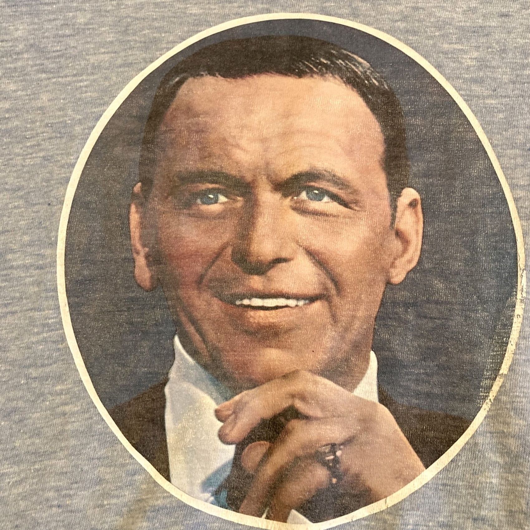 Greats VINTAGE 1970's Frank Sinatra Single Stitch T-Shirt M RARE Great Image Size US M / EU 48-50 / 2 - 7 Thumbnail