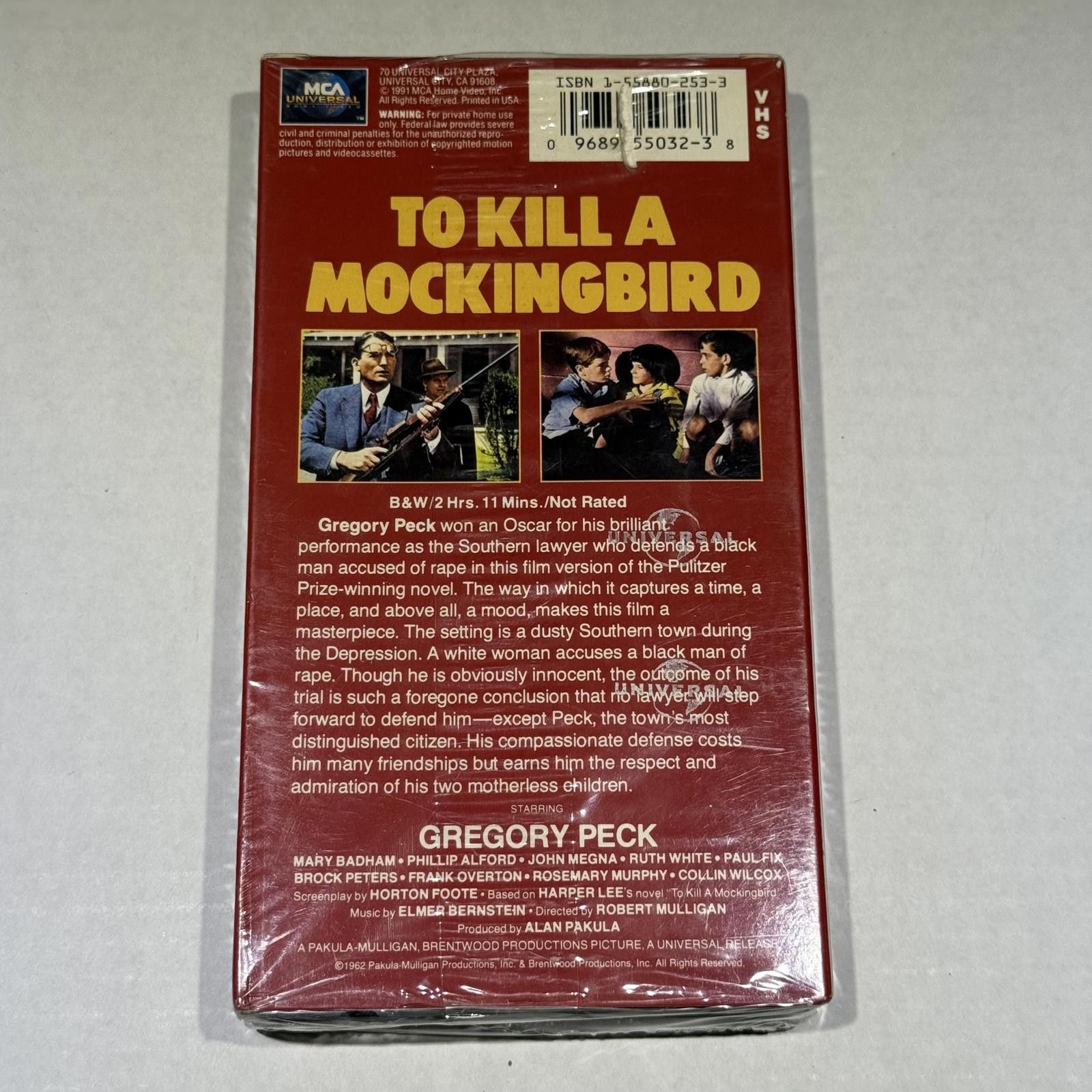 Designer To Kill a Mockingbird VHS 1991 Sealed Watermarks Size ONE SIZE - 2 Thumbnail