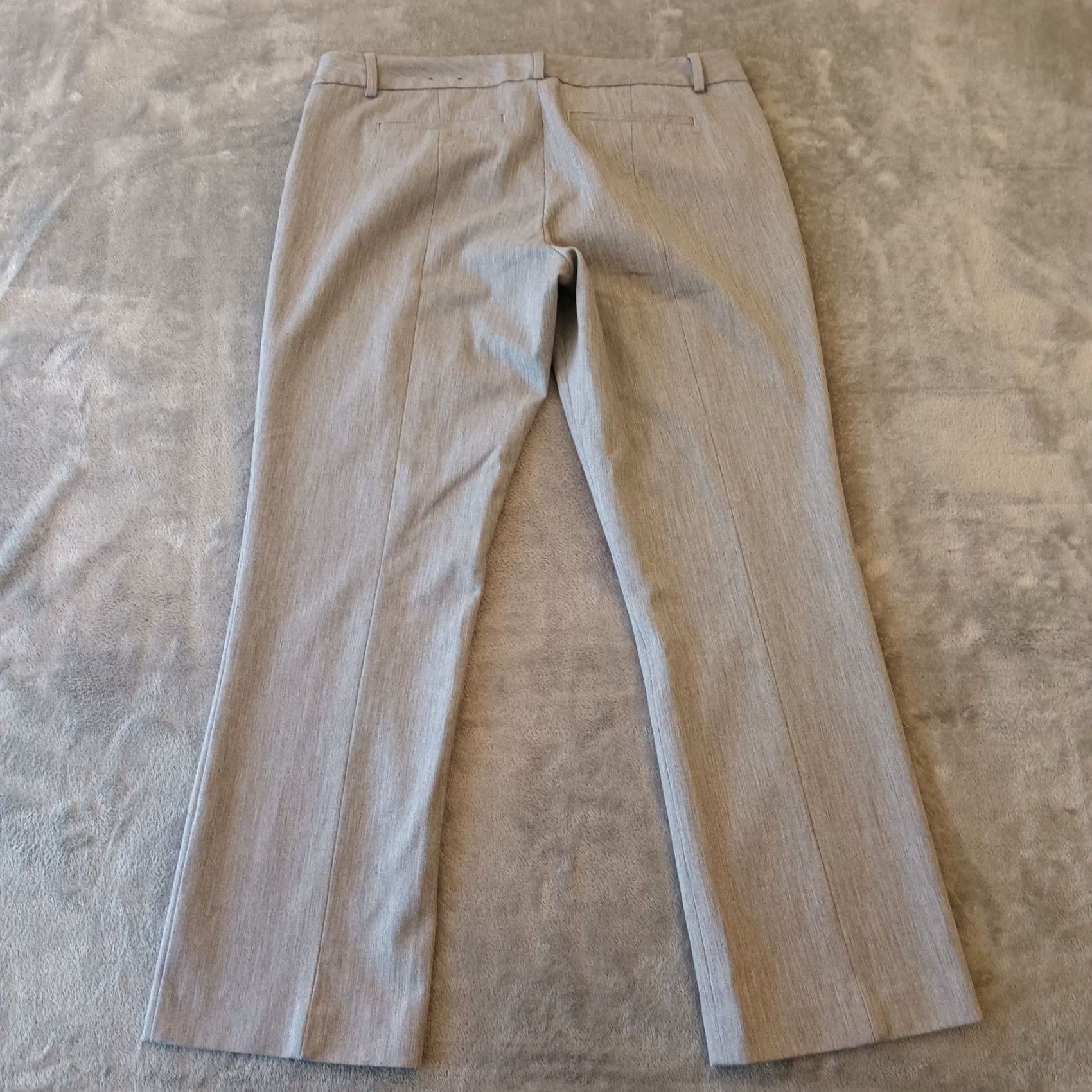 Express Express Columnist Dress Pants Womens Size 10 Gray Mid Rise 34x26.5 Pockets Straight Front Formal Dressy Facebook Size 32" / US 10 / IT 46 - 2 Thumbnail