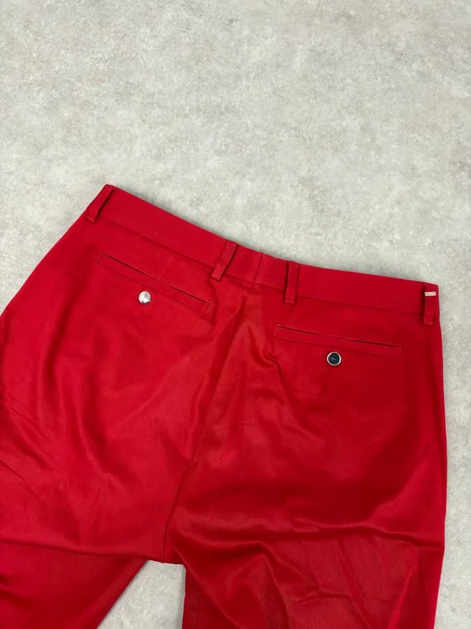 Dior Dior Homme Red Classy Tailored Pants by Kris Van Assche Size US 30 / EU 46 - 8 Thumbnail