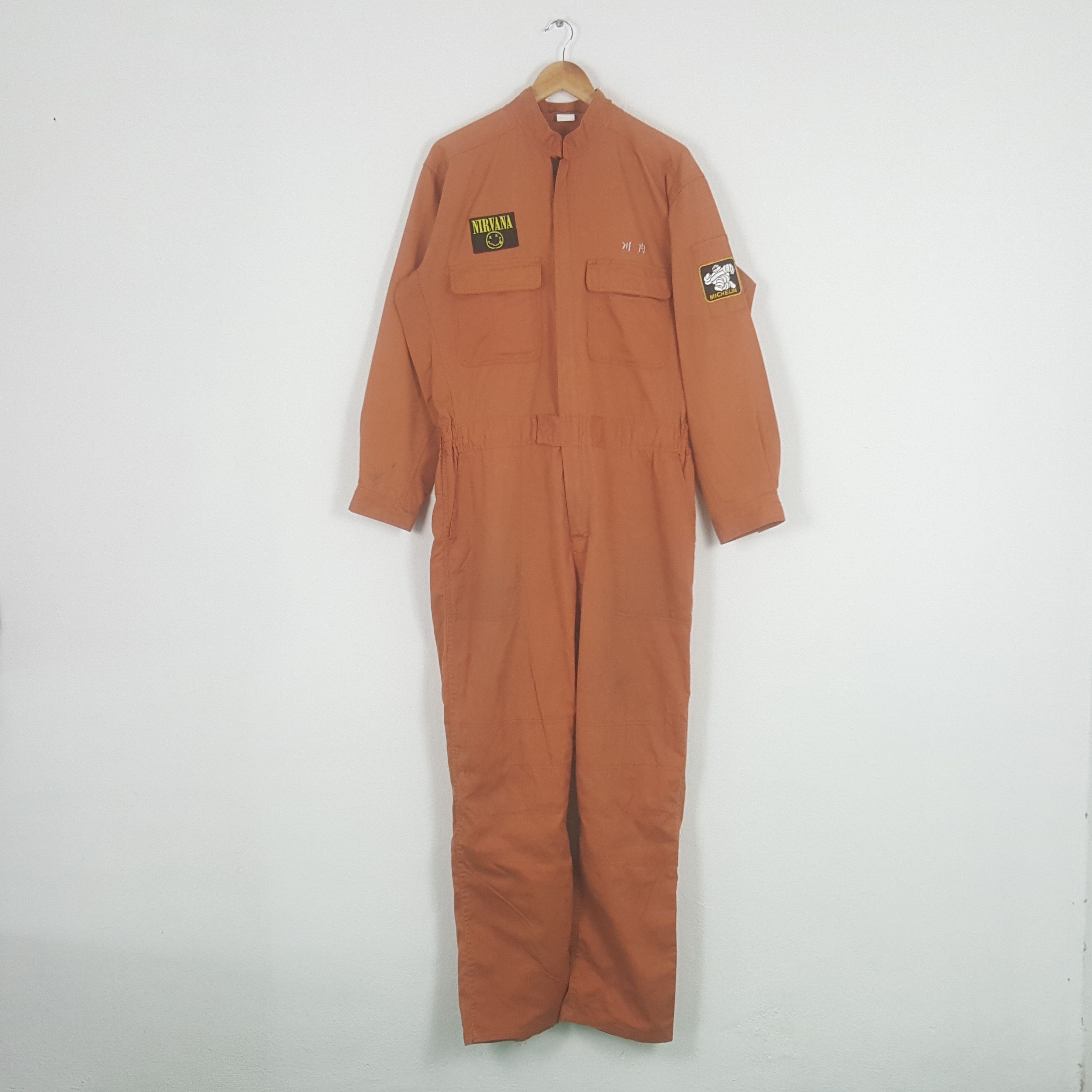 Nirvana × Vintage Vintage Nirvana x Michelin Patches Work Coverall Jacket Size US L / EU 52-54 / 3 - 1 Thumbnail