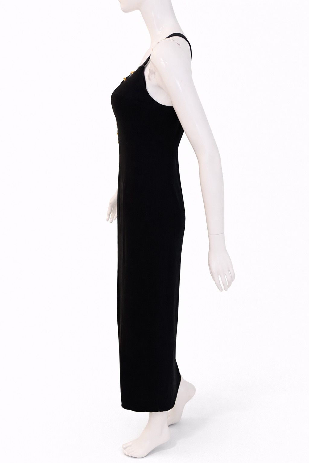 Other Impression - Vintage French Designer Evening Maxi Dress Size L / US 10 / IT 46 - 8 Thumbnail