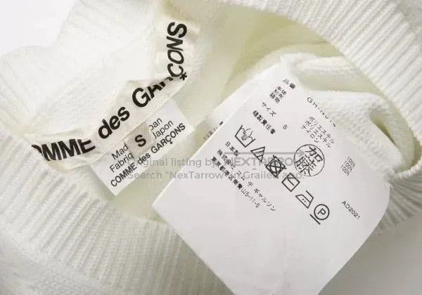 Comme des Garcons Comme Des Garcons White retro cloud edge sweater Size S / US 4 / IT 40 - 9 Thumbnail