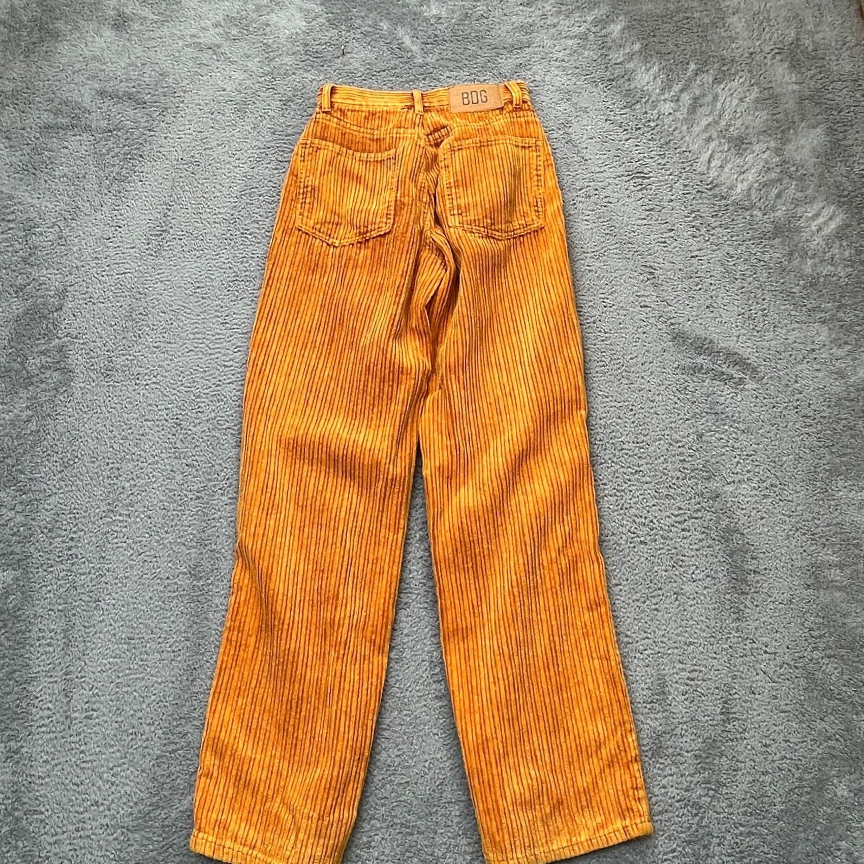 Urban Outfitters VINTAGE Urban Outfitters Pants Womens 24 Orange BDG High Rise Baggy Logo Corduroy Cotton Size 42" / US 20 - 7 Thumbnail