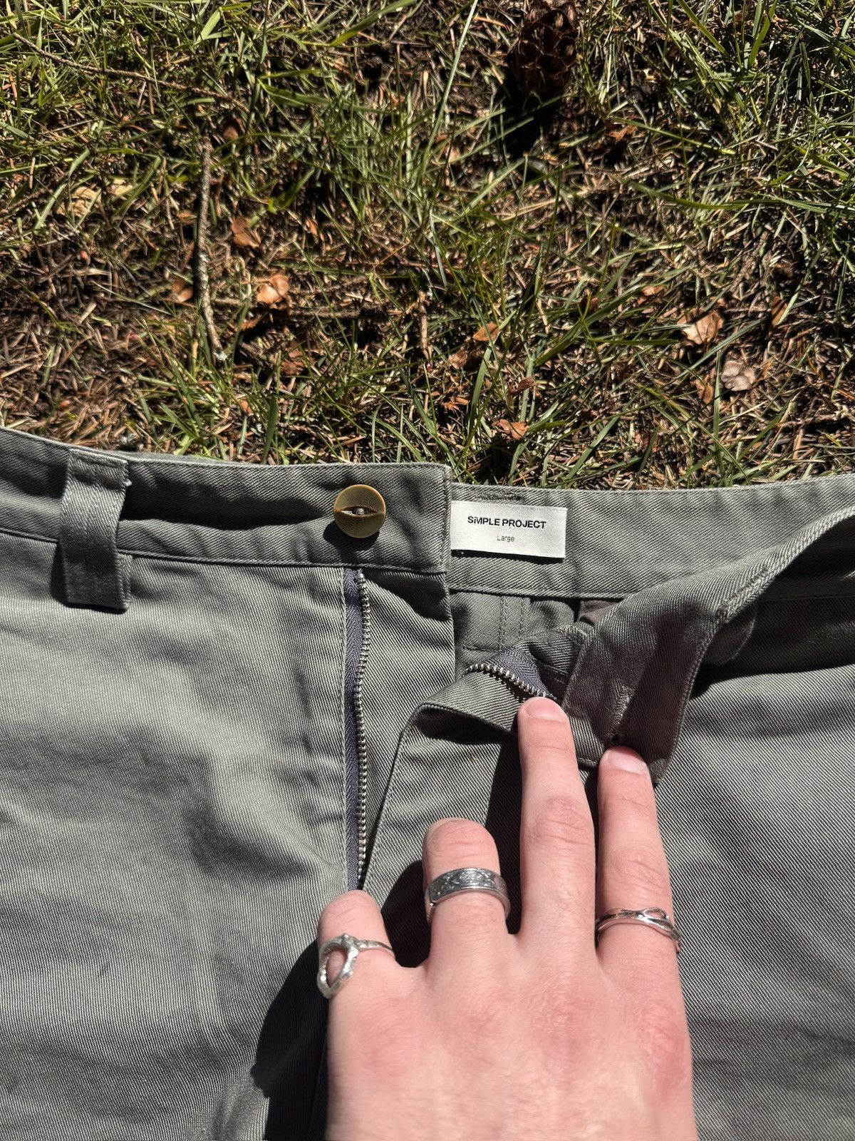 SIMPLE PROJECT Simple Project darted wide trousers Size US 30 / EU 46 - 3 Thumbnail