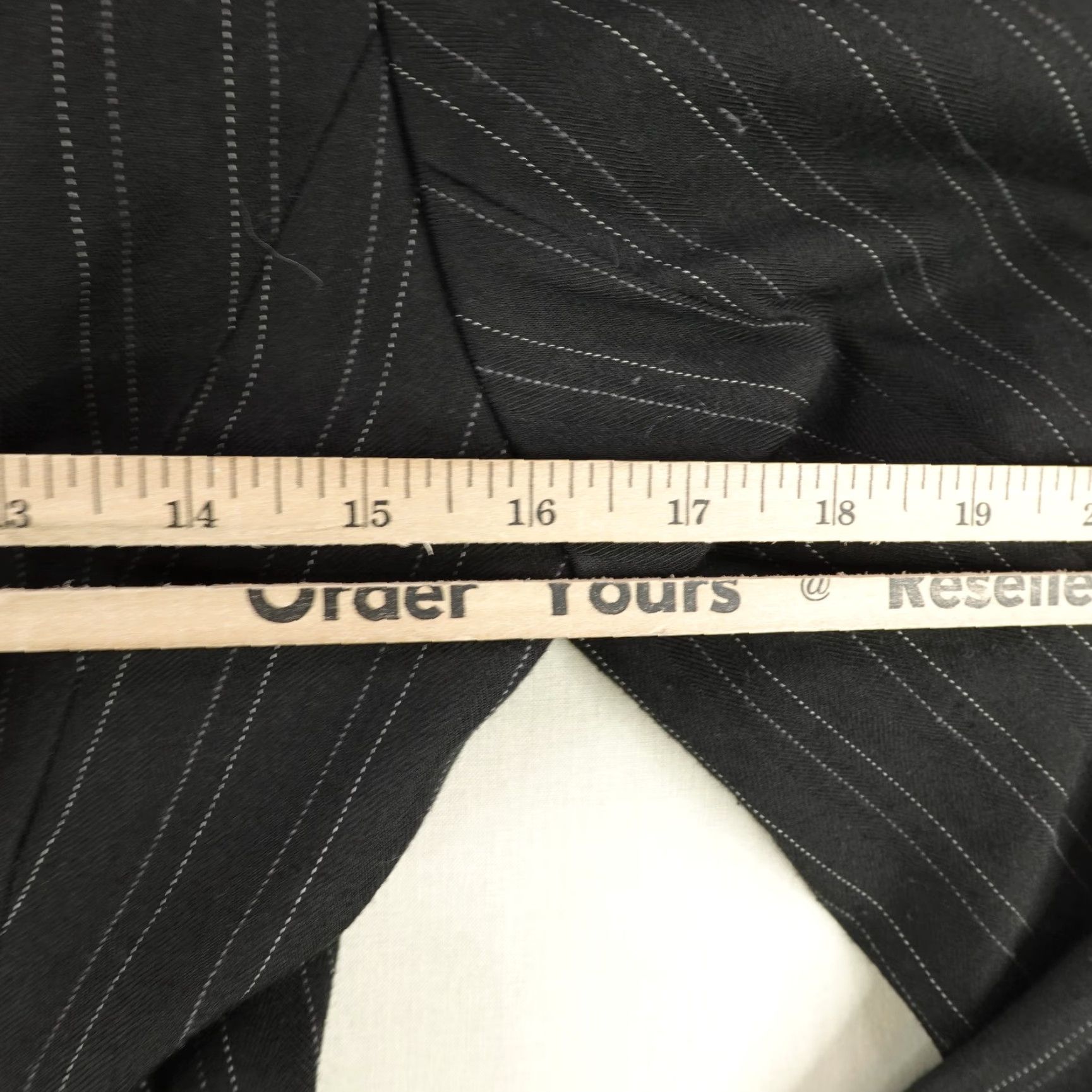 True Religion True Religion Blazer Women’s Large Black Pinstriped 2-Button Y2K Sport Coat Size L / US 10 / IT 46 - 6 Thumbnail