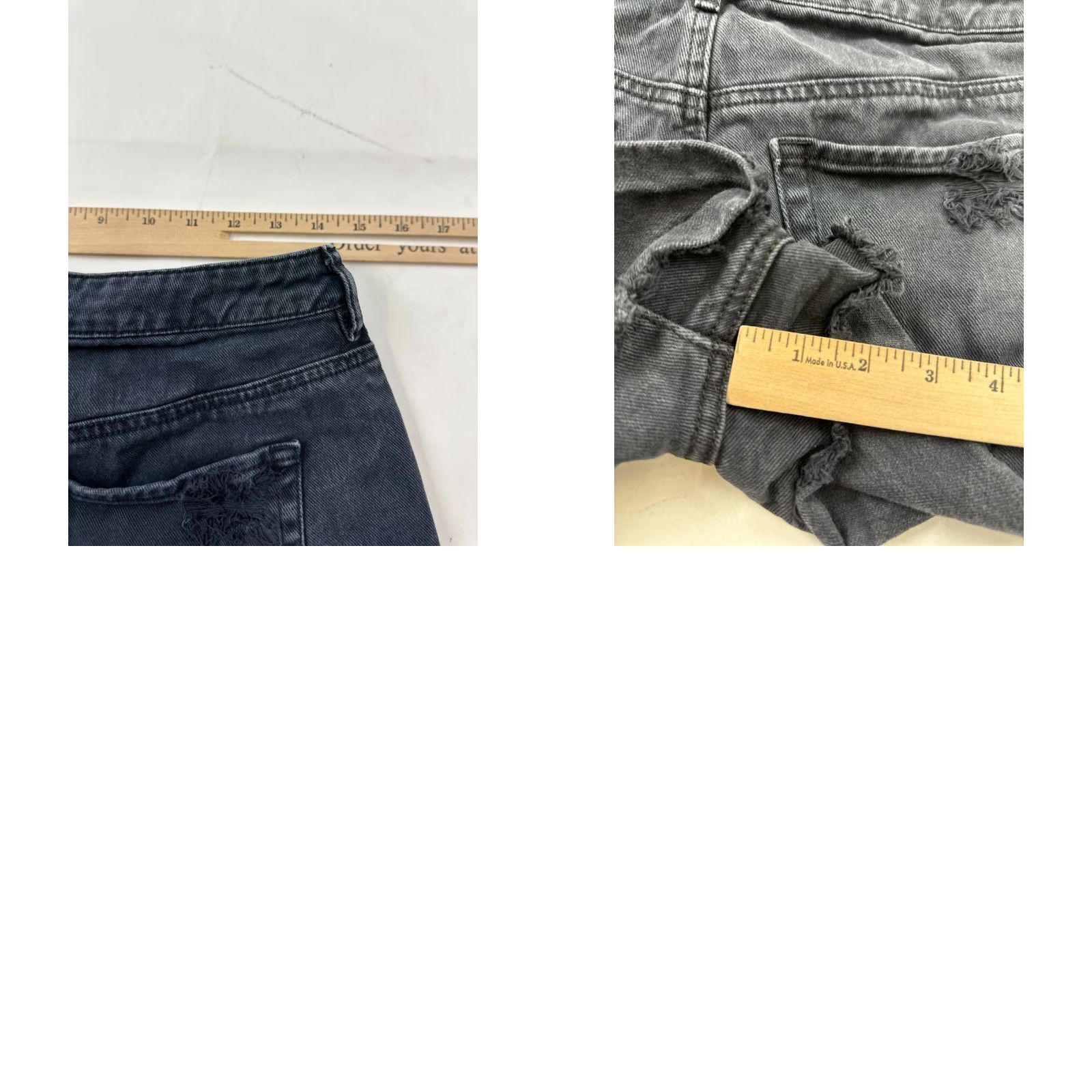 Pacsun Pacsun Shorts Womens 28 Black Denim High Rise Cut-Off Distressed 5-Pocket Button Closure 100% Cotton Festival Casual Summer PacSun Womens) Size 28" / US 6 / IT 42 - 8 Thumbnail