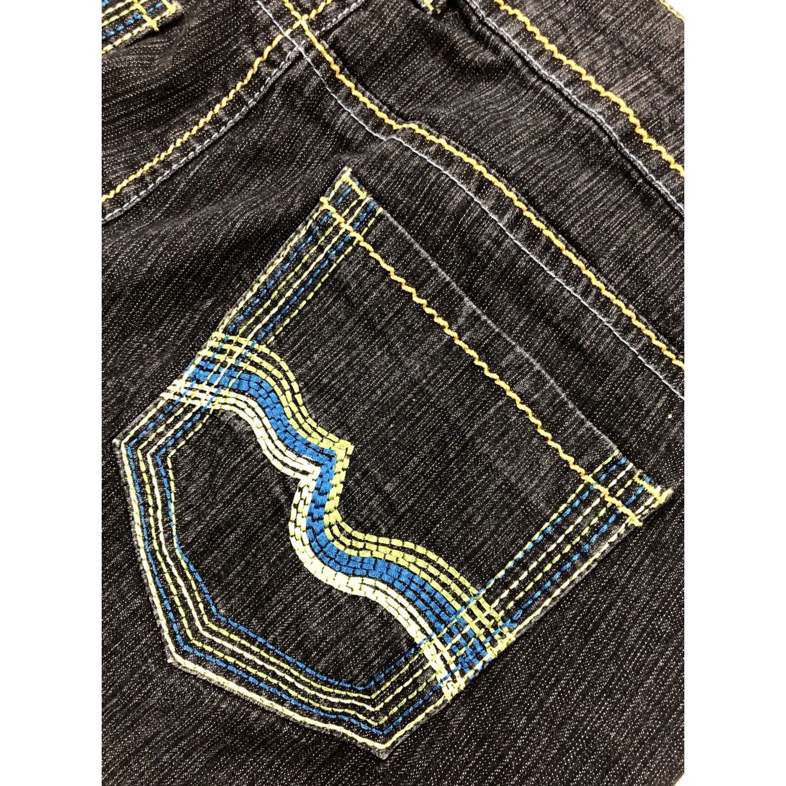 Vintage VINTAGE Leemo Usa Jeans Shape: Straight Leg Blue 16 Womens Stretchy New Condition Regular Size 16 USA Theme Womens Jeans 31 Inseam Button Accents Size 25" / US 0 / IT 36 - 2 Thumbnail