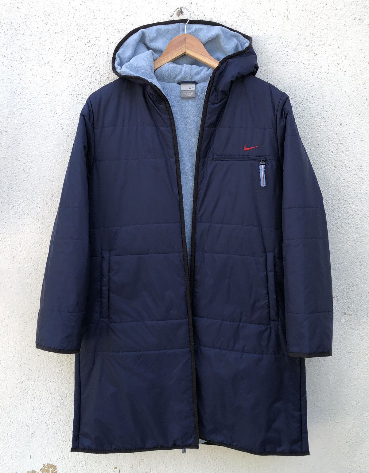 Nike Vintage Nike Sportswear Women's Puffer Long Full-Zip Hoodie Size M / US 6-8 / IT 42-44 - 5 Thumbnail