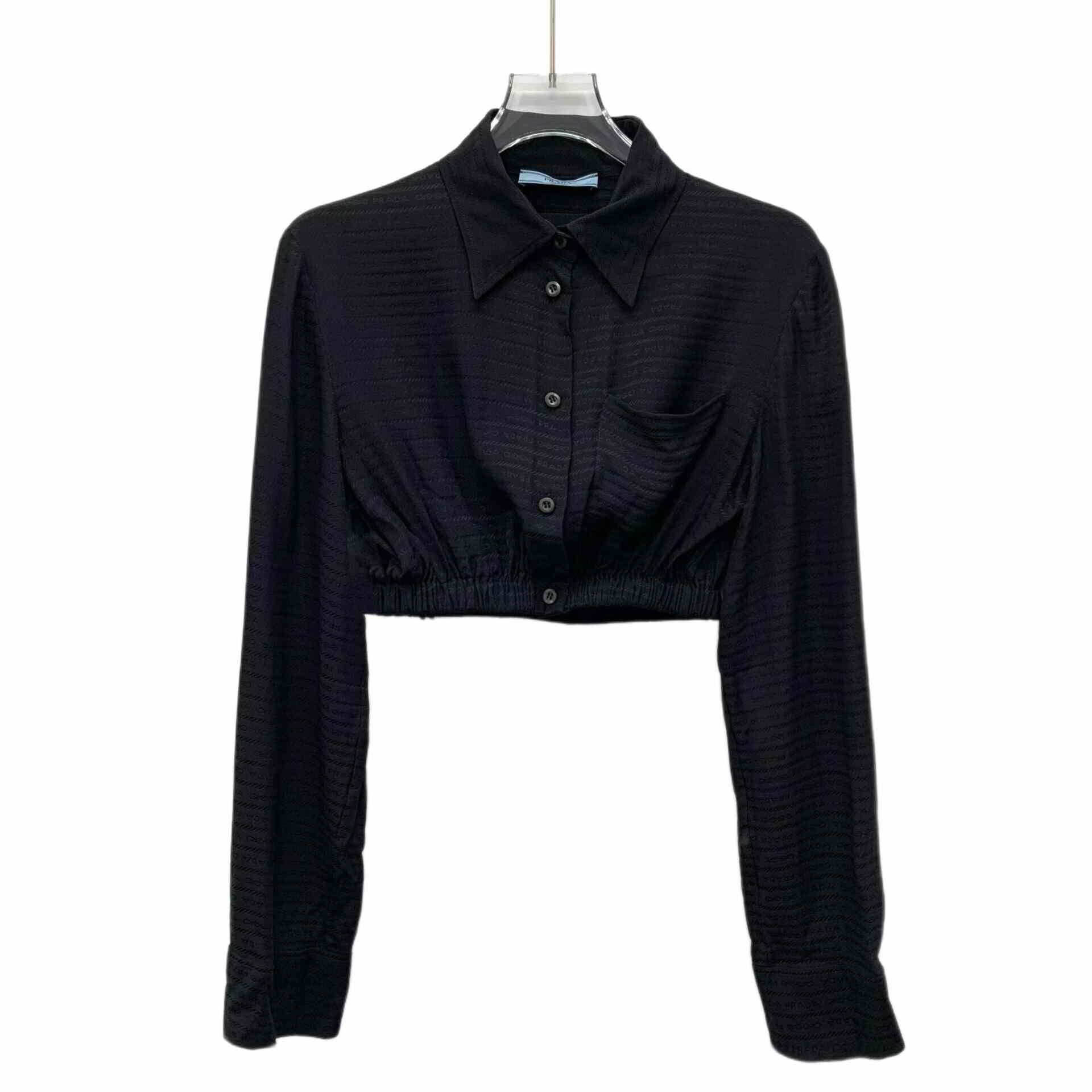 Prada Prada Retro Striped Black Button Up M Women Size M / US 6-8 / IT 42-44 - 1 Thumbnail