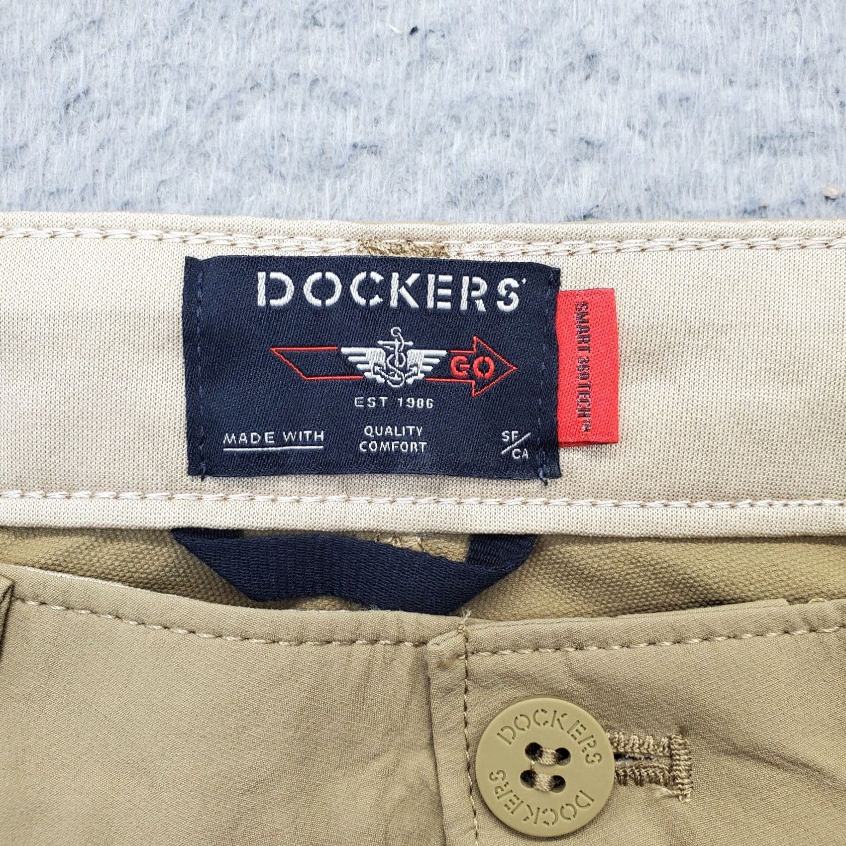 Dockers DOCKERS Mens Pants 34x34 Tan Straight Fit Hiking Casual Travel Outdoor Pockets Mens Size 34 Size US 34 / EU 50 - 7 Thumbnail